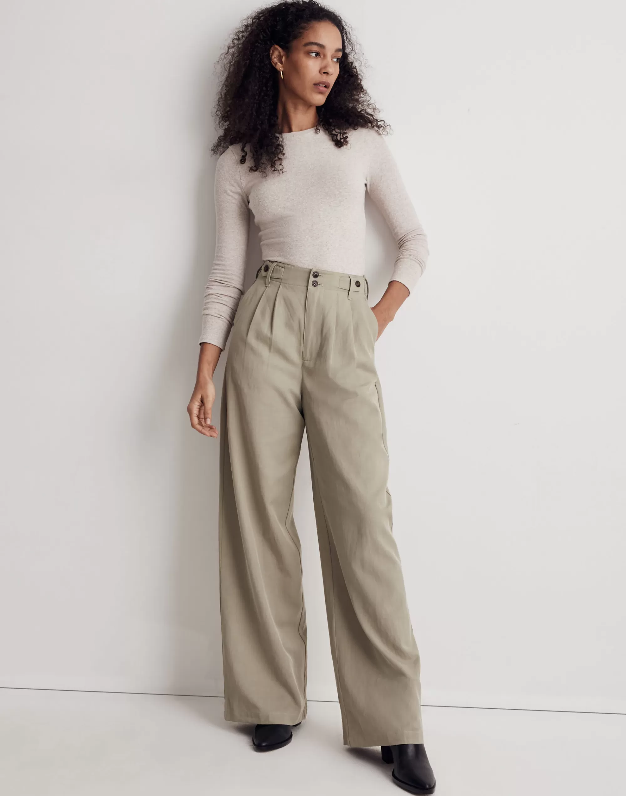 Madewell Pants>The Harlow Wide-Leg Pant Forgotten Landscape