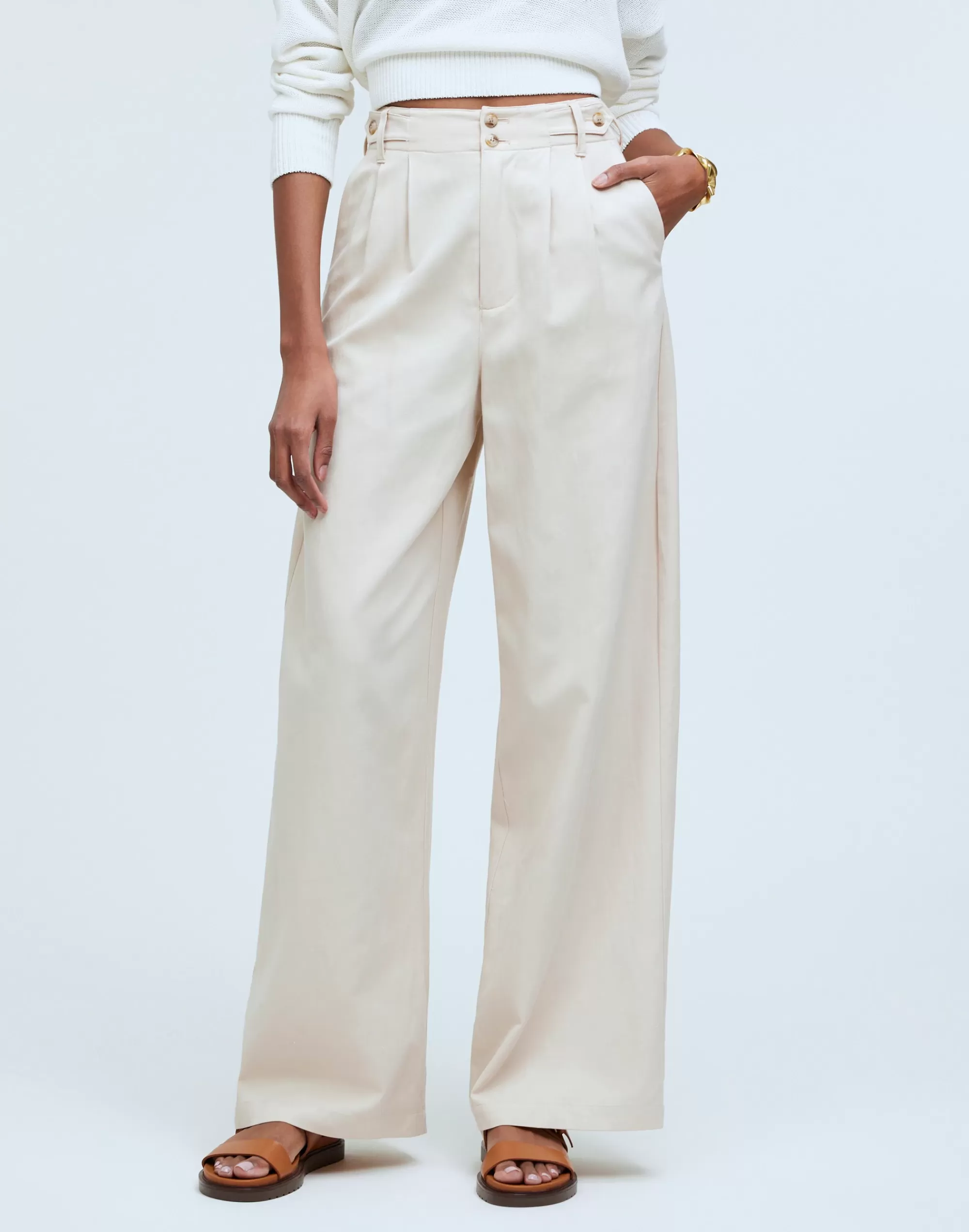 Madewell Pants>The Harlow Wide-Leg Pant Harvest Moon