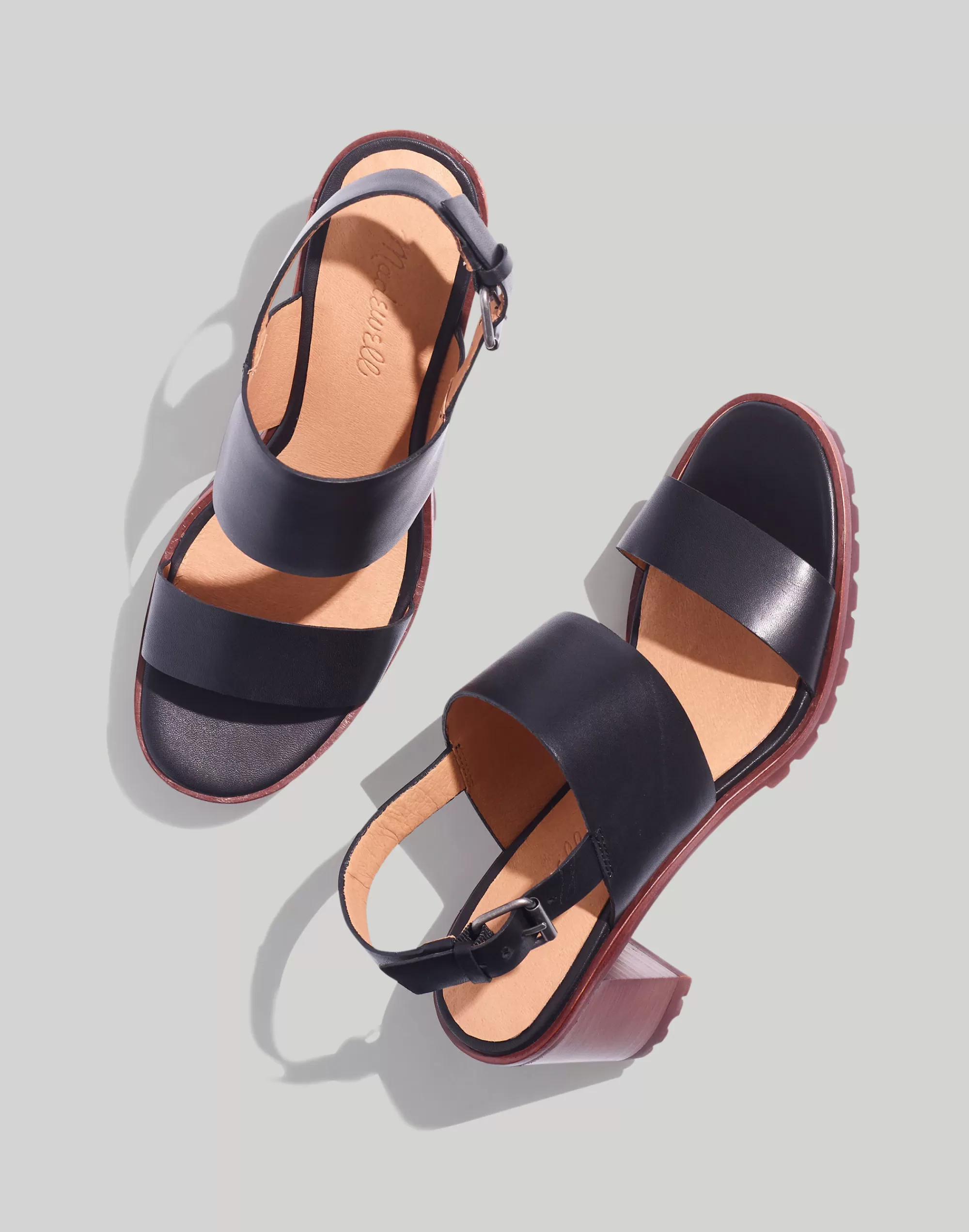 Madewell Sandals>The Kiera Lugsole Sandal True Black