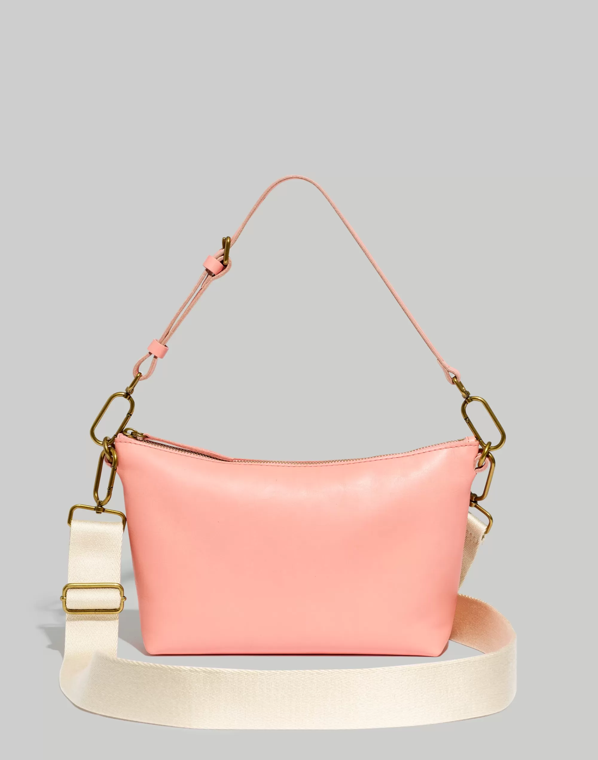 Madewell Crossbody Bags>The Leather Carabiner Crossbody Sling Bag Dried Blossom