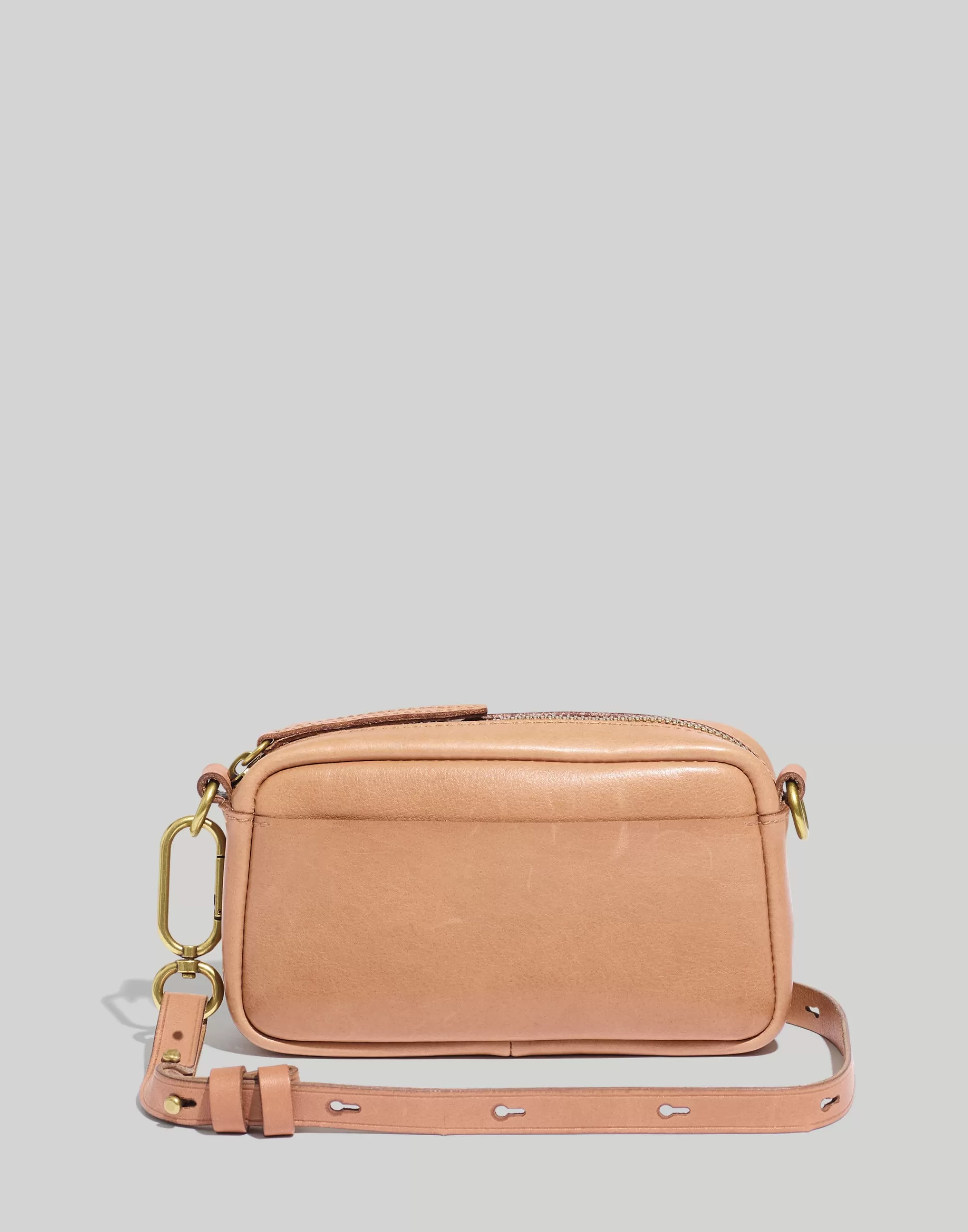 Madewell Crossbody Bags>The Leather Carabiner Mini Crossbody Bag Warm Hickory