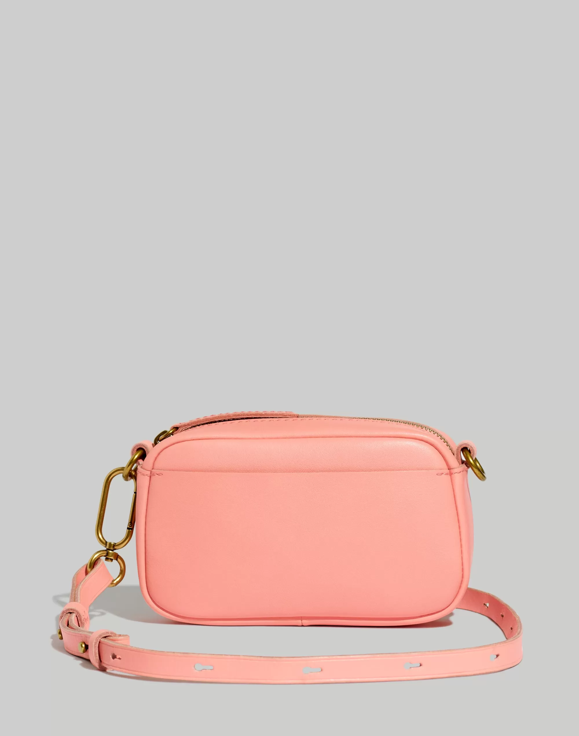 Madewell Crossbody Bags>The Leather Carabiner Mini Crossbody Bag Dried Blossom