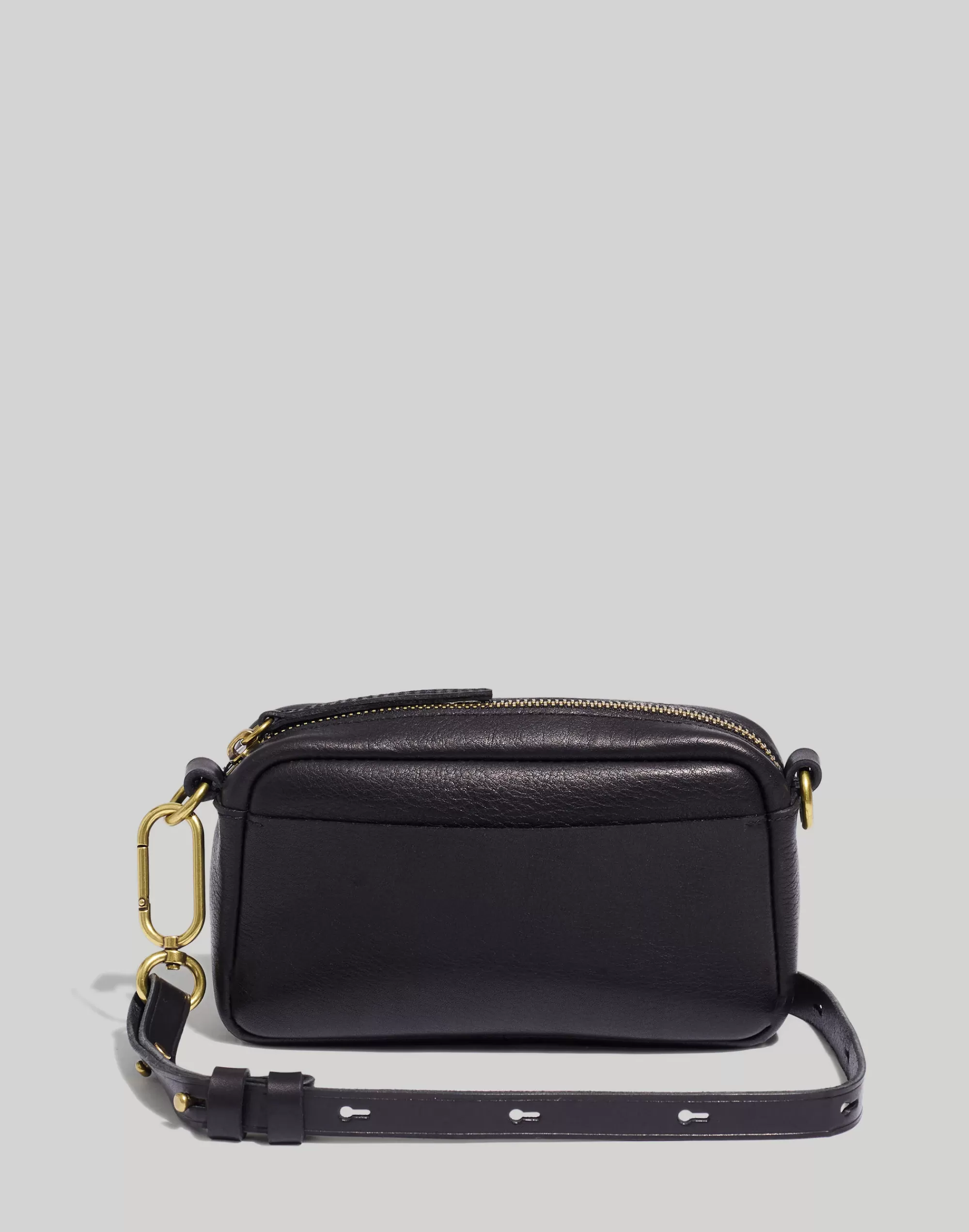 Madewell Crossbody Bags>The Leather Carabiner Mini Crossbody Bag True Black