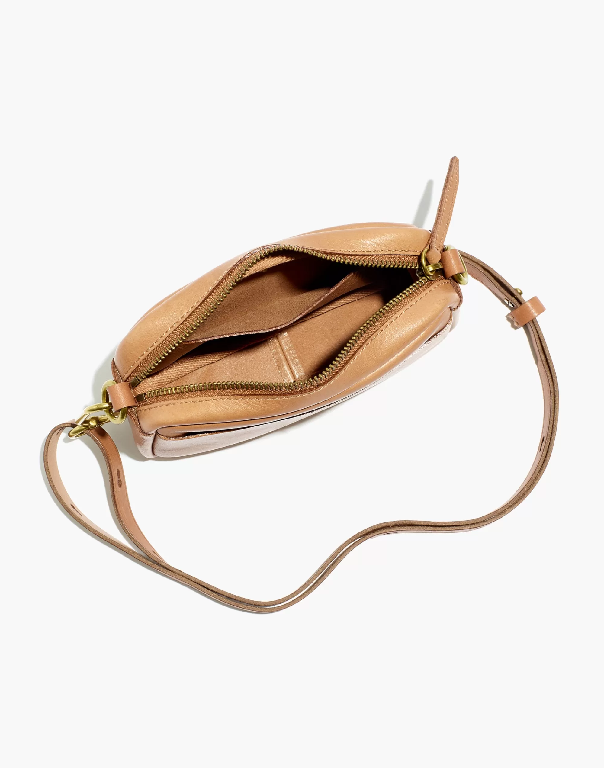 Madewell Crossbody Bags>The Leather Carabiner Mini Crossbody Bag Warm Hickory