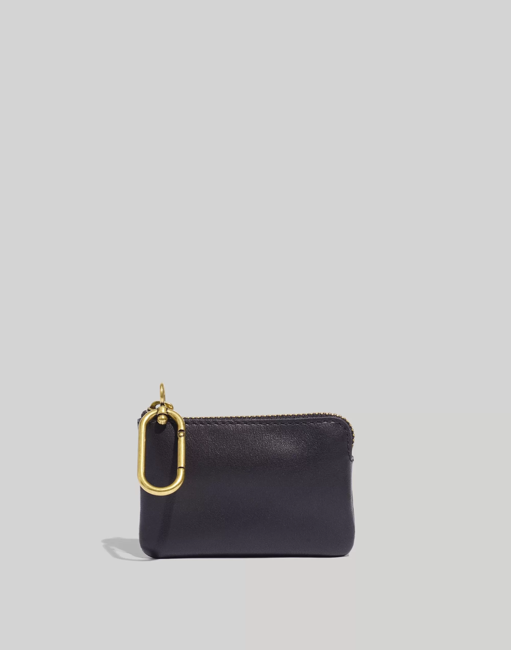 Madewell Pouches & Wallets>The Leather Carabiner Mini Pouch True Black