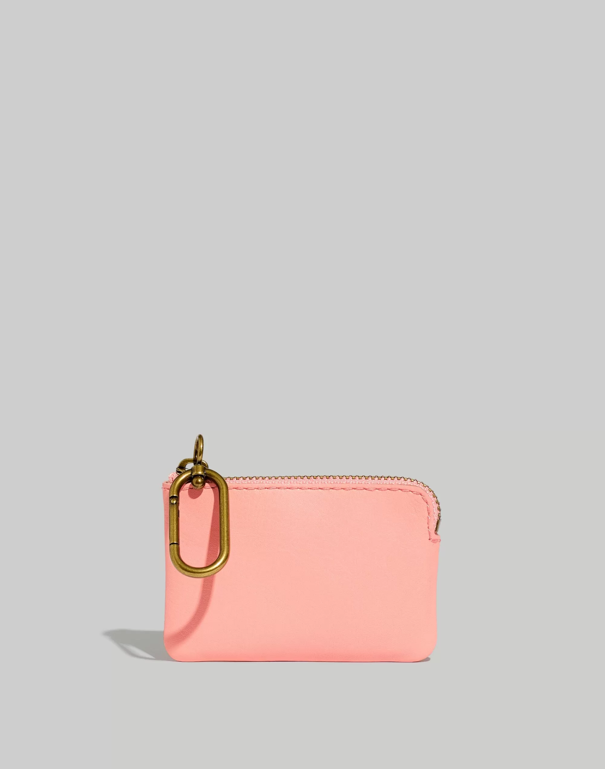 Madewell Pouches & Wallets>The Leather Carabiner Mini Pouch Dried Blossom