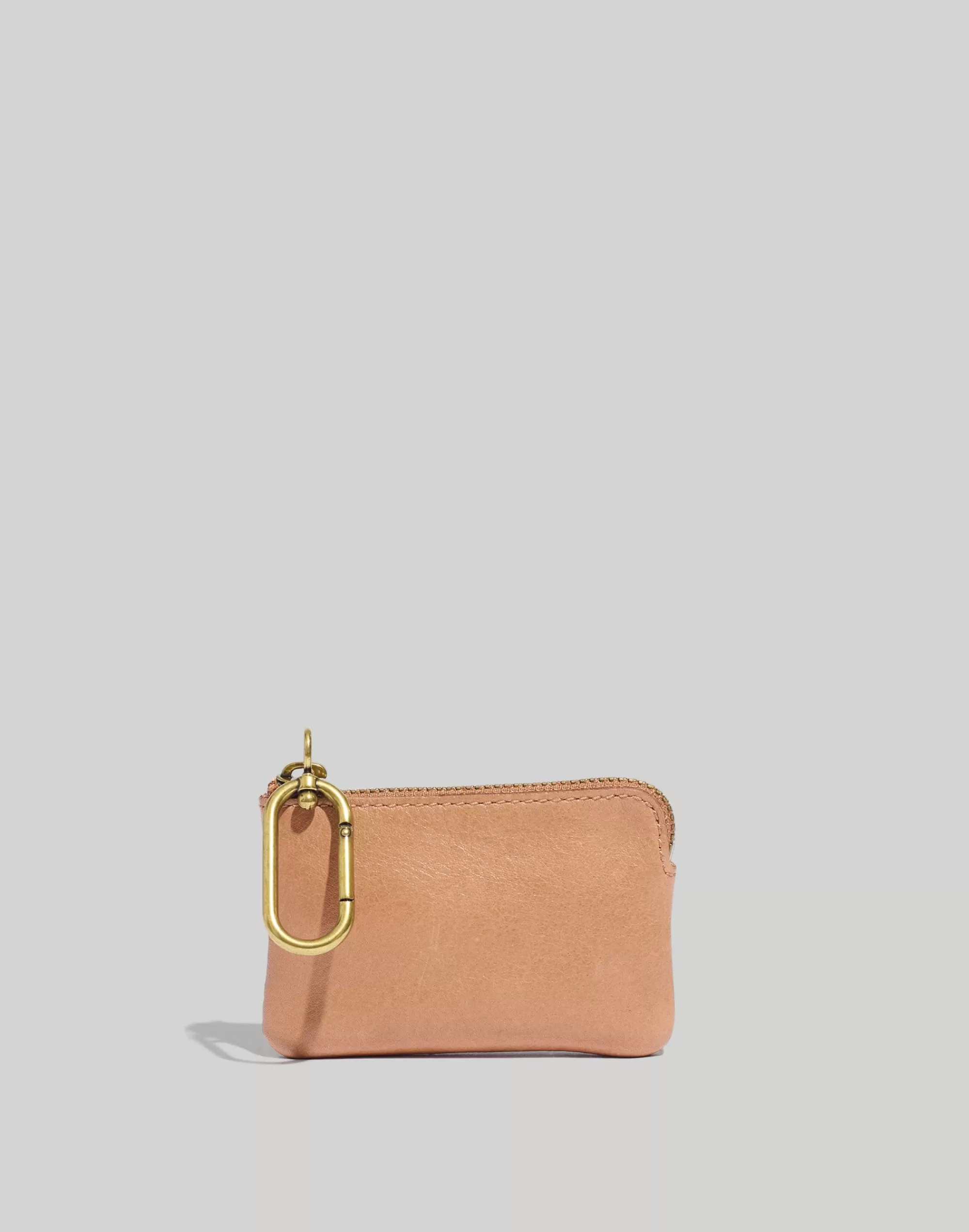 Madewell Leather Accessories>The Leather Carabiner Mini Pouch Warm Hickory