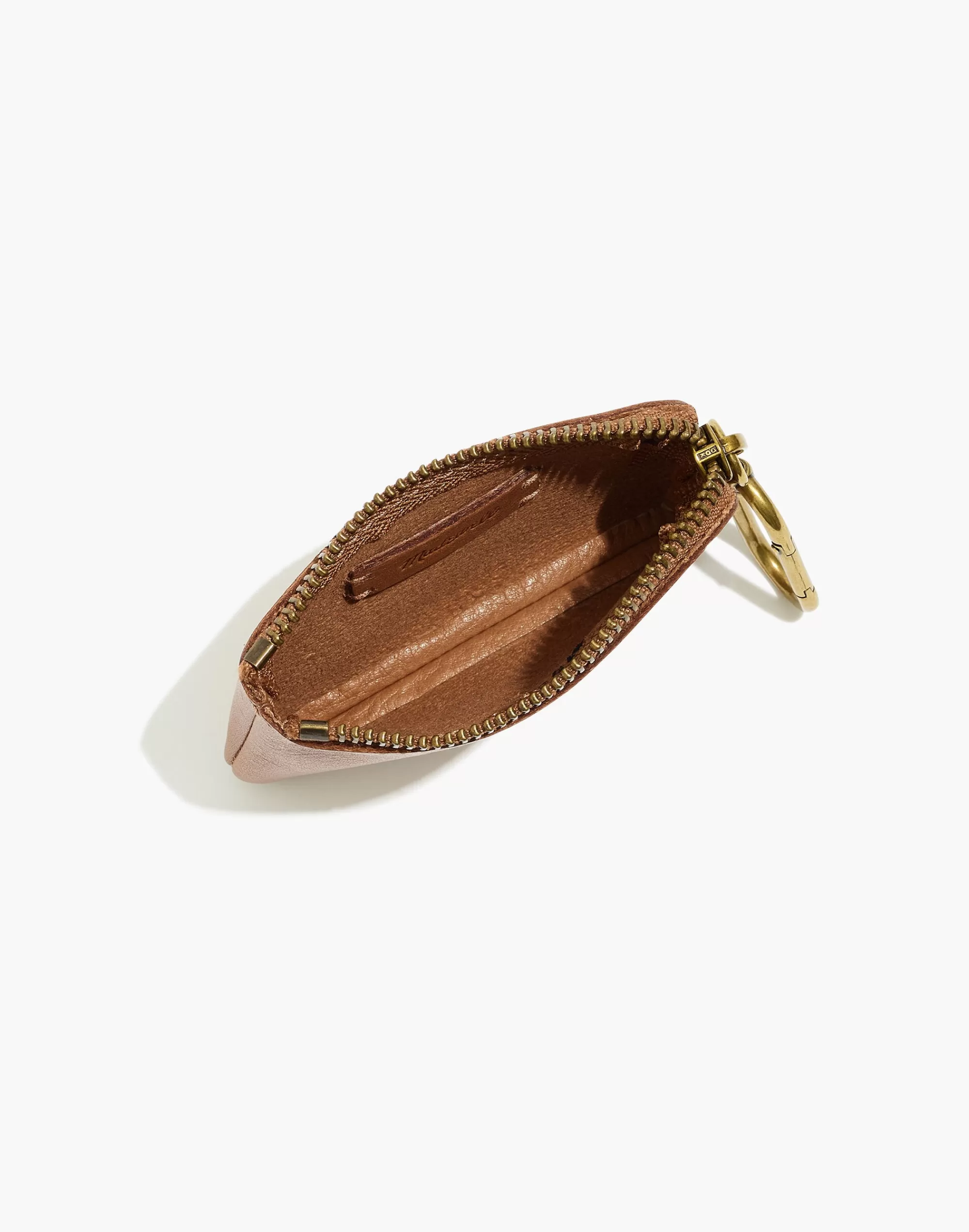 Madewell Leather Accessories>The Leather Carabiner Mini Pouch Warm Hickory