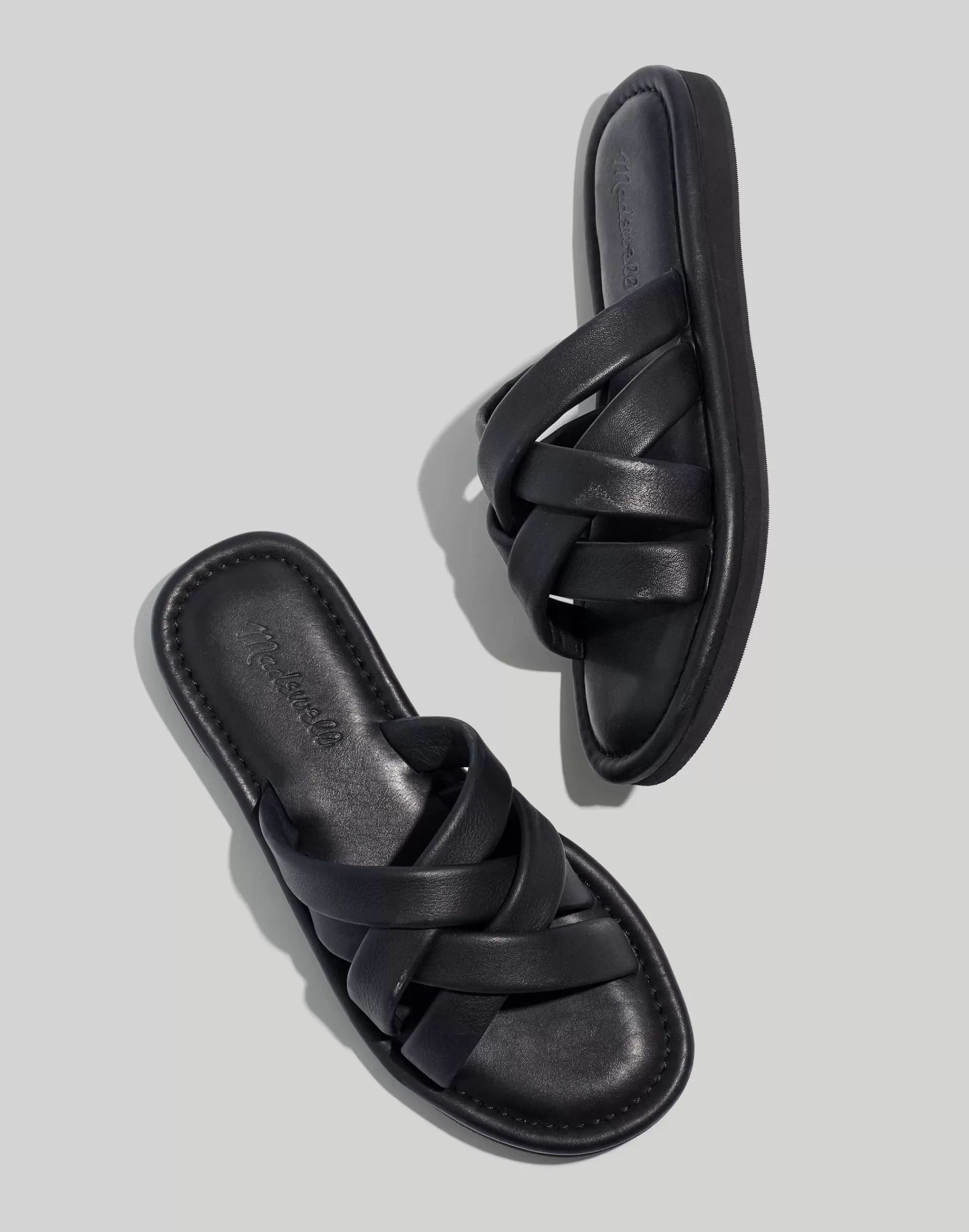 Madewell Sandals>The Leeandra Slide Sandal True Black