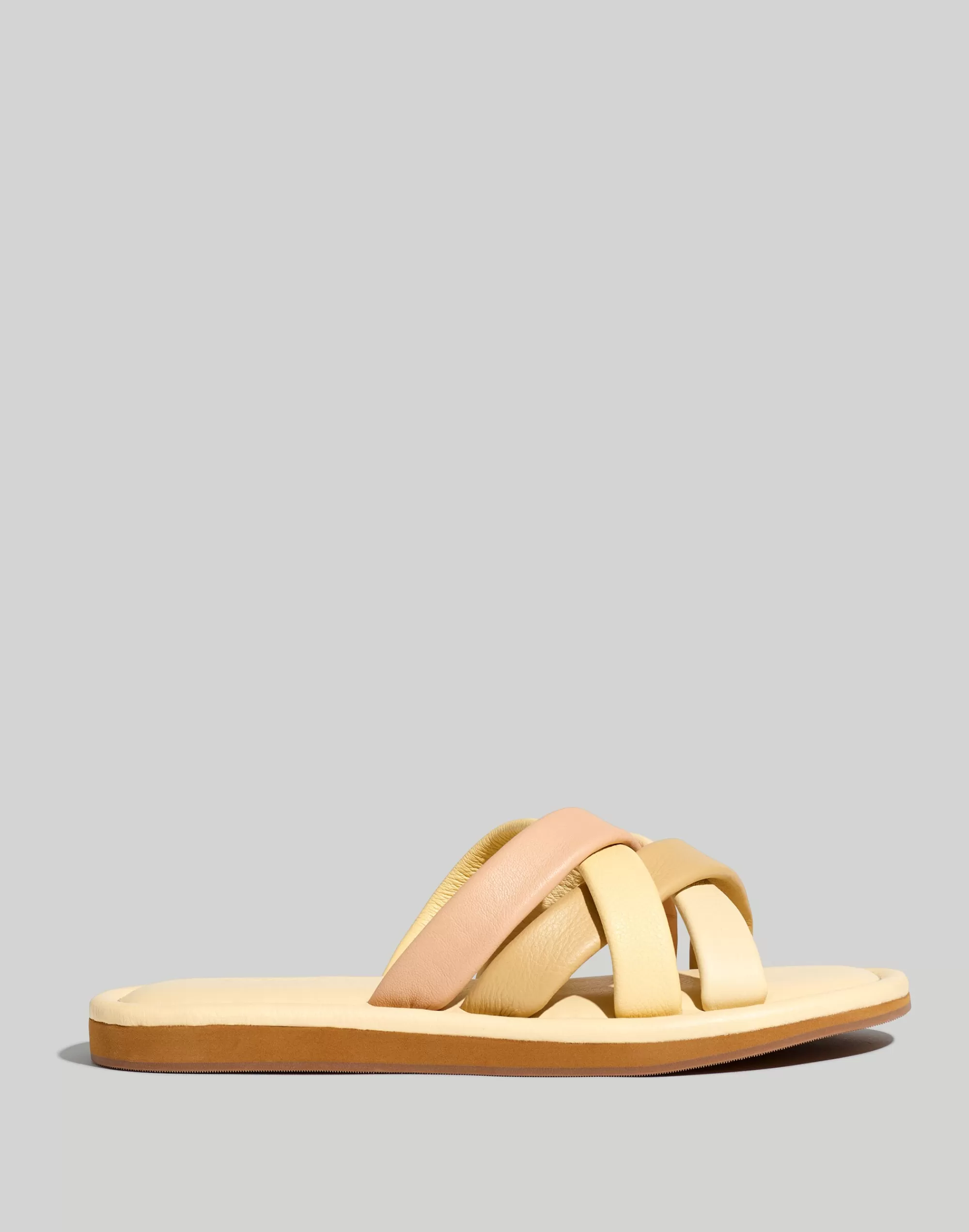 Madewell Sandals>The Leeandra Slide Sandal Buttered Scone Multi