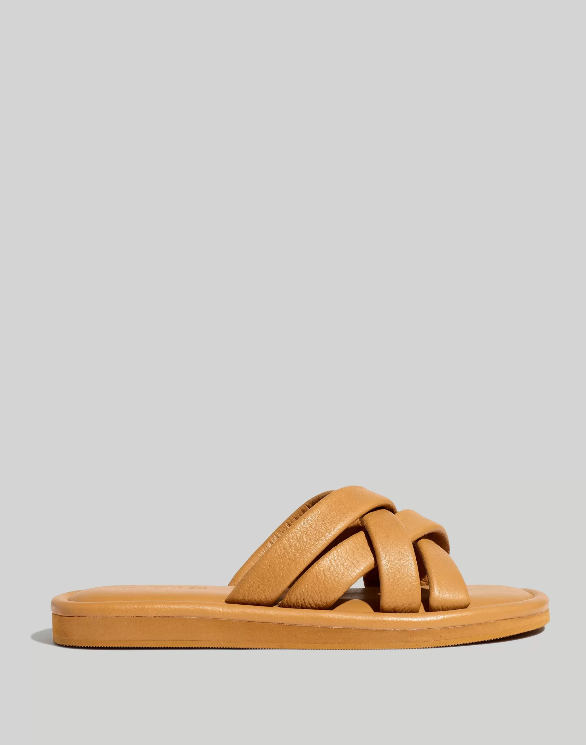 Madewell Sandals>The Leeandra Slide Sandal Desert Camel