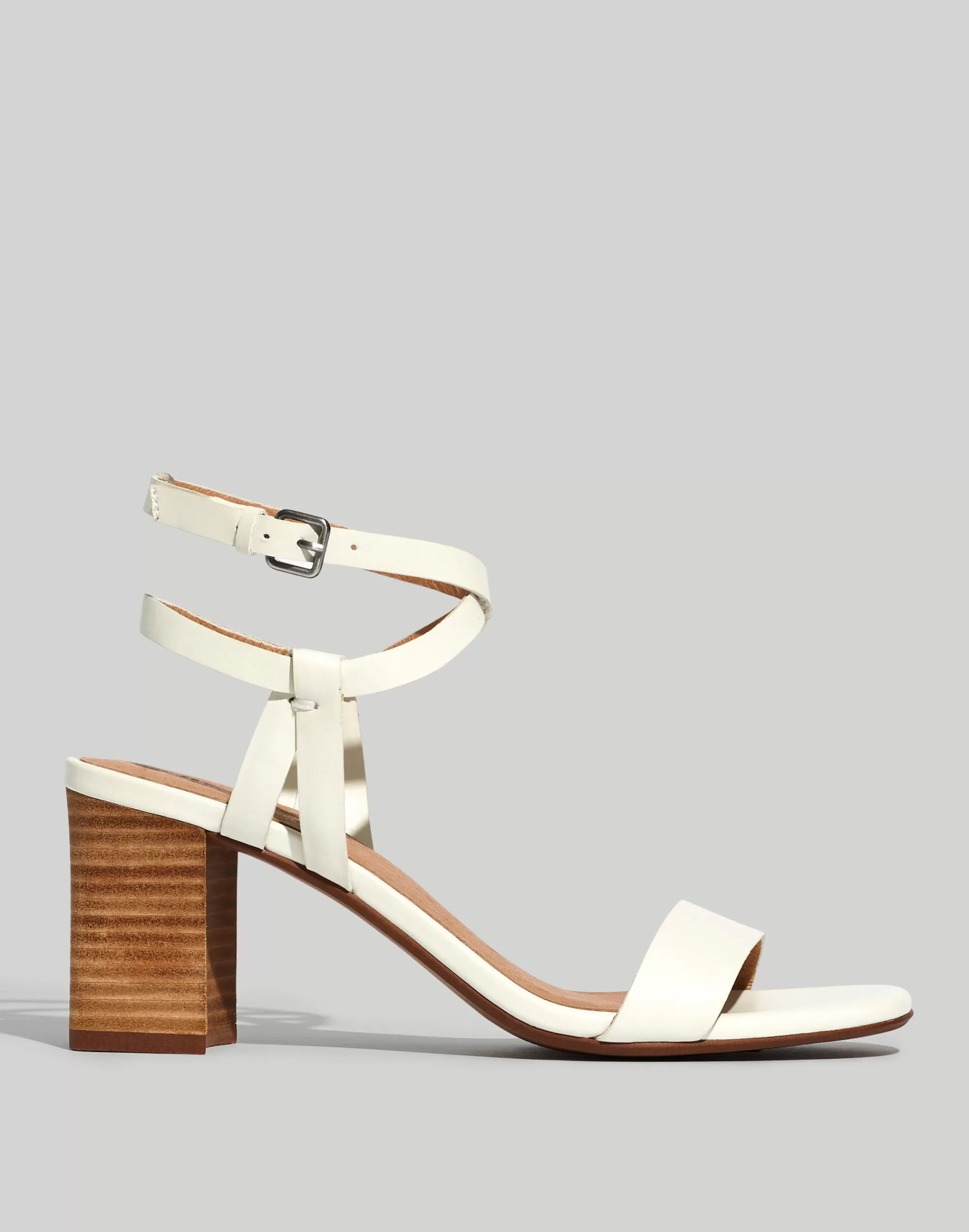 Madewell Sandals>The Loli Ankle-Strap Sandal Antique Cream