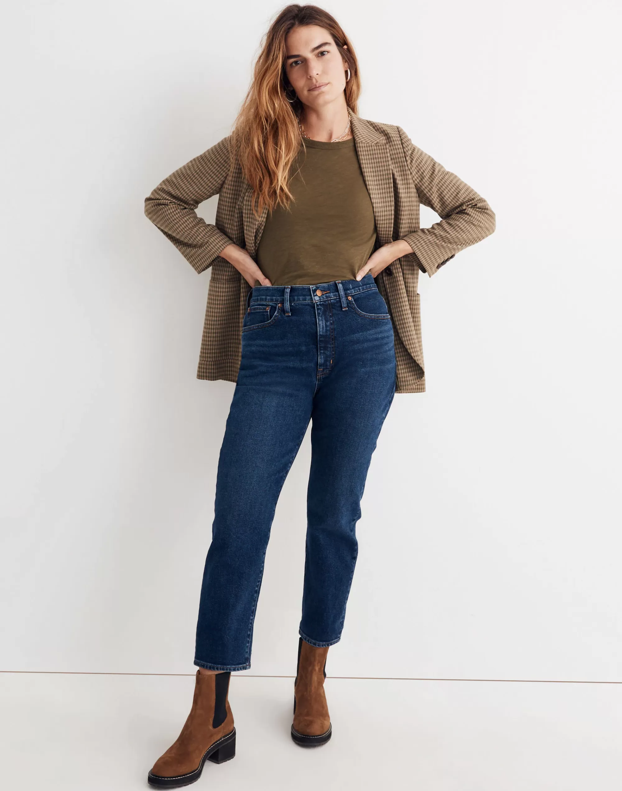 Madewell Perfect Vintage Jeans>The Momjean In Hoover Wash