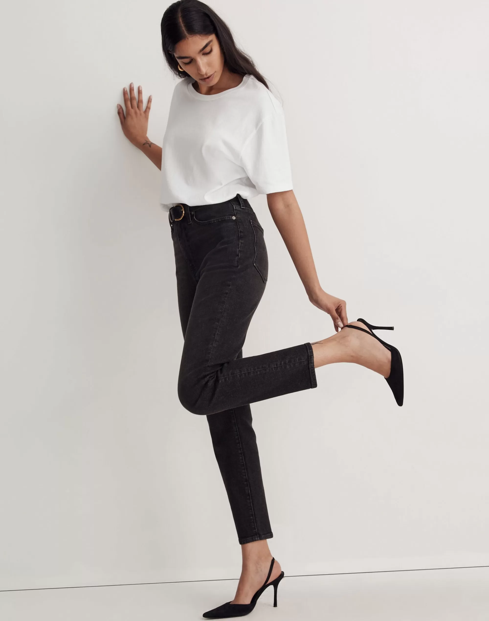 Madewell Jeans>The Momjean In Hillshore Wash