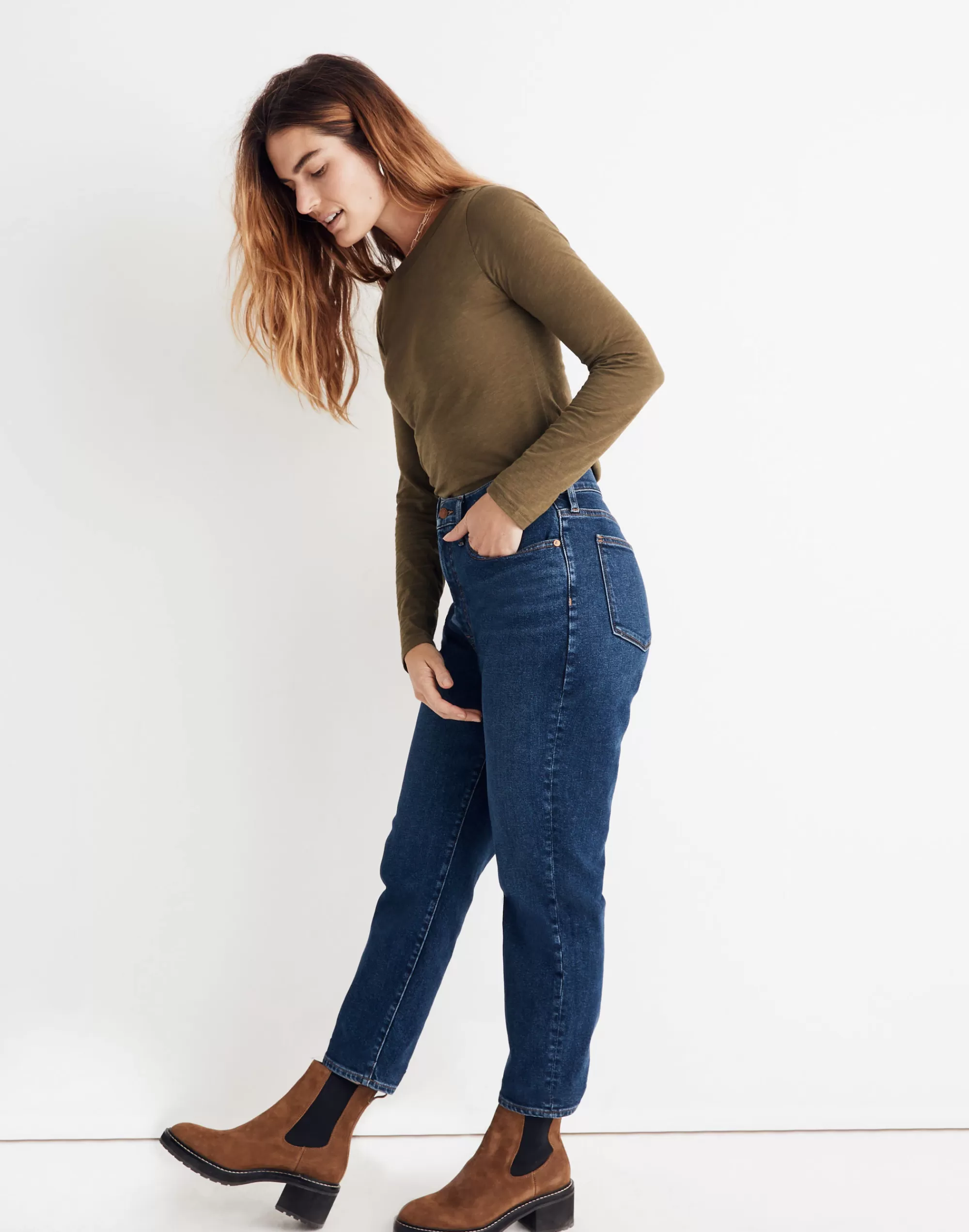 Madewell Perfect Vintage Jeans>The Momjean In Hoover Wash