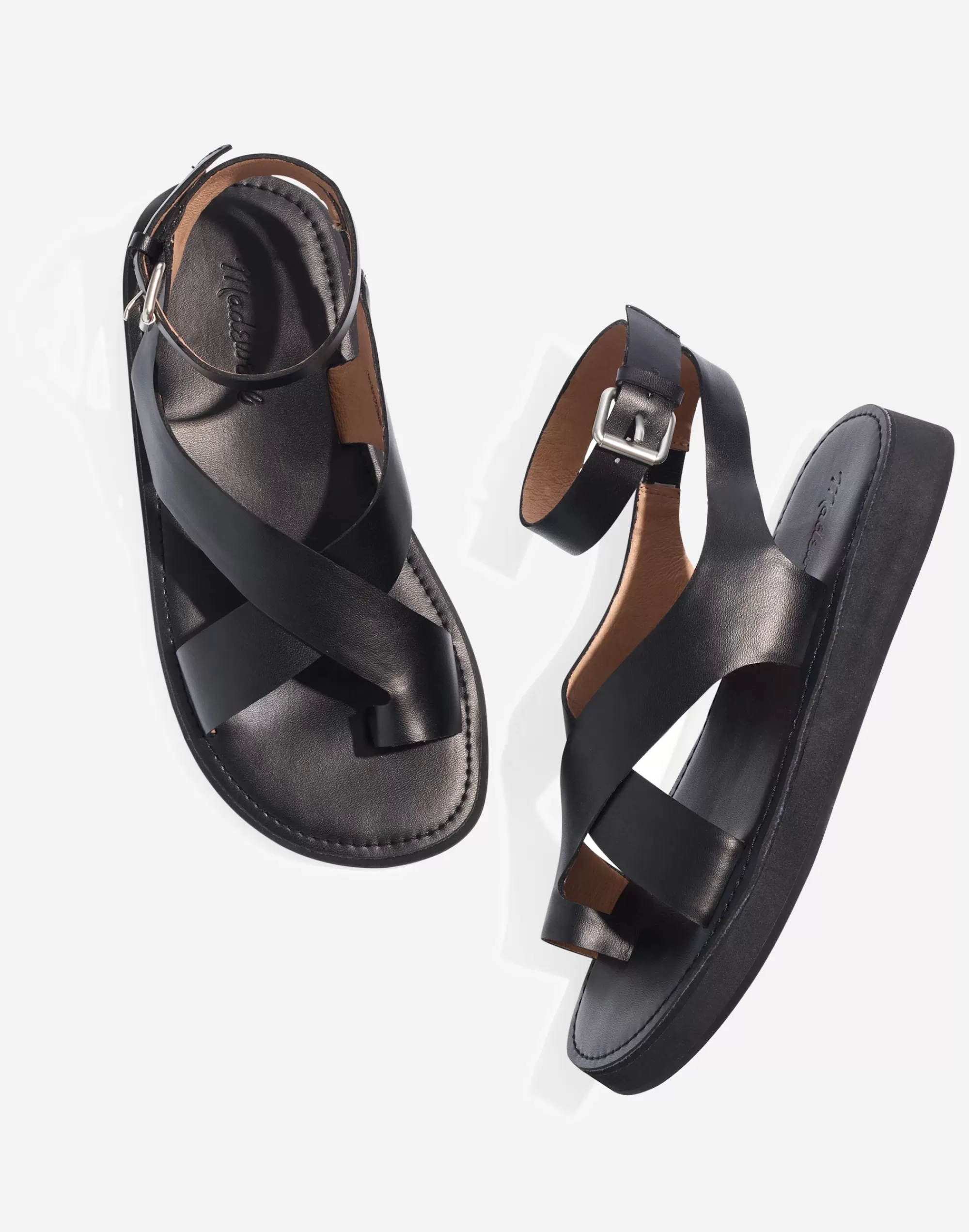 Madewell Sandals>The Natasha Flatform Sandal True Black