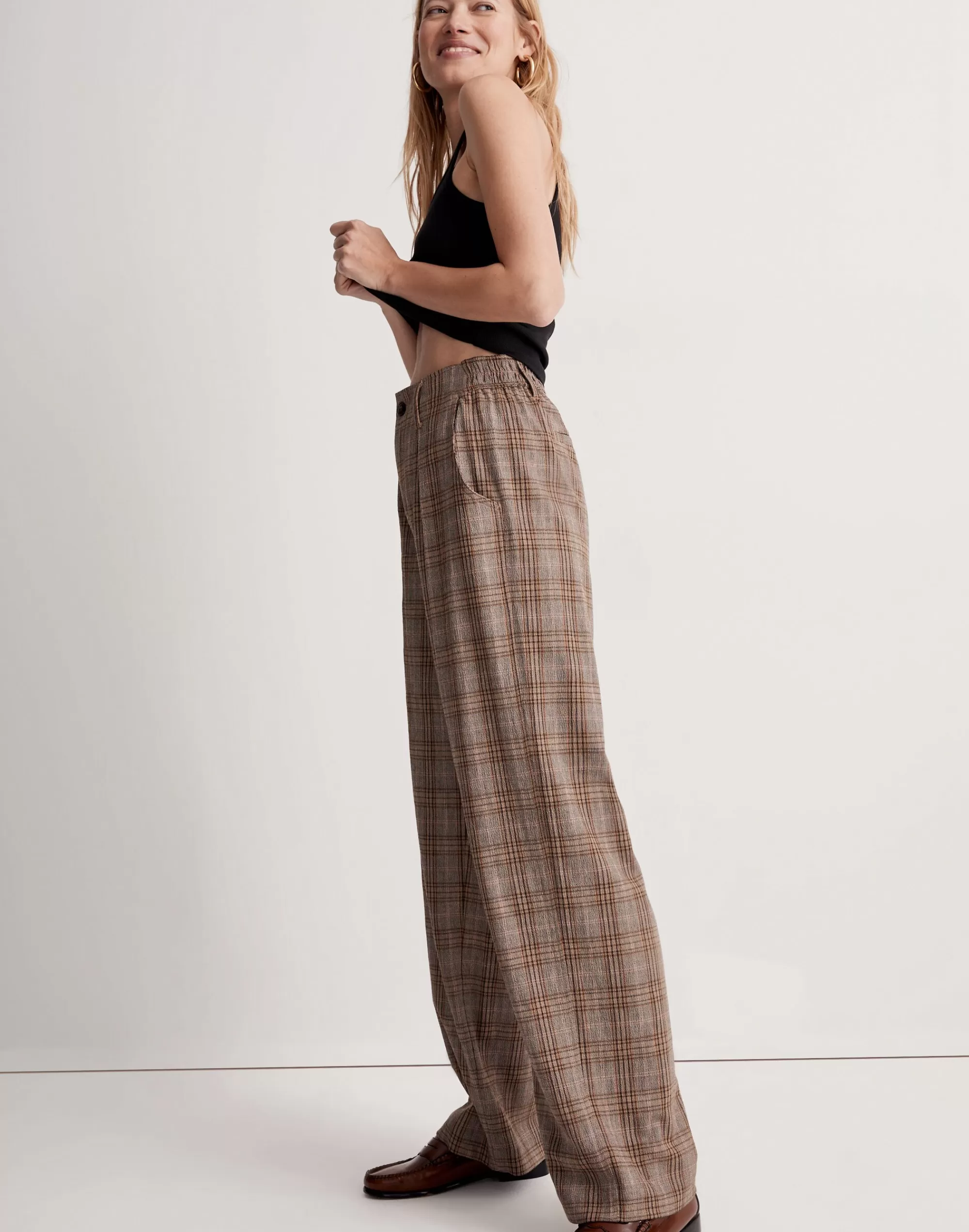 Madewell Pants>The Neale Straight-Leg Pant In Ghent Plaid Ivan Tartan Plaid