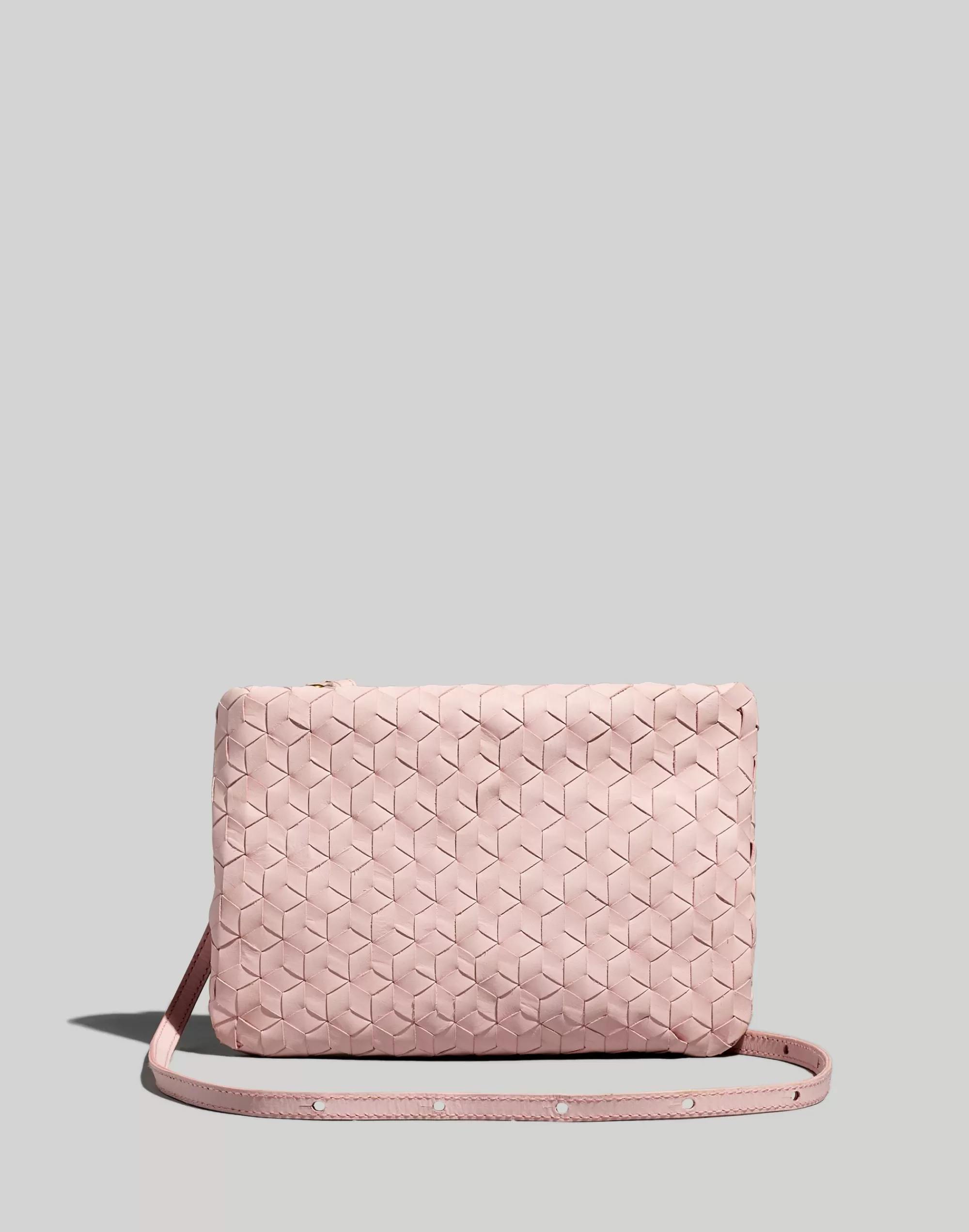 Madewell Crossbody Bags>The Puff Crossbody Bag: Woven Leather Edition Subtle Blossom