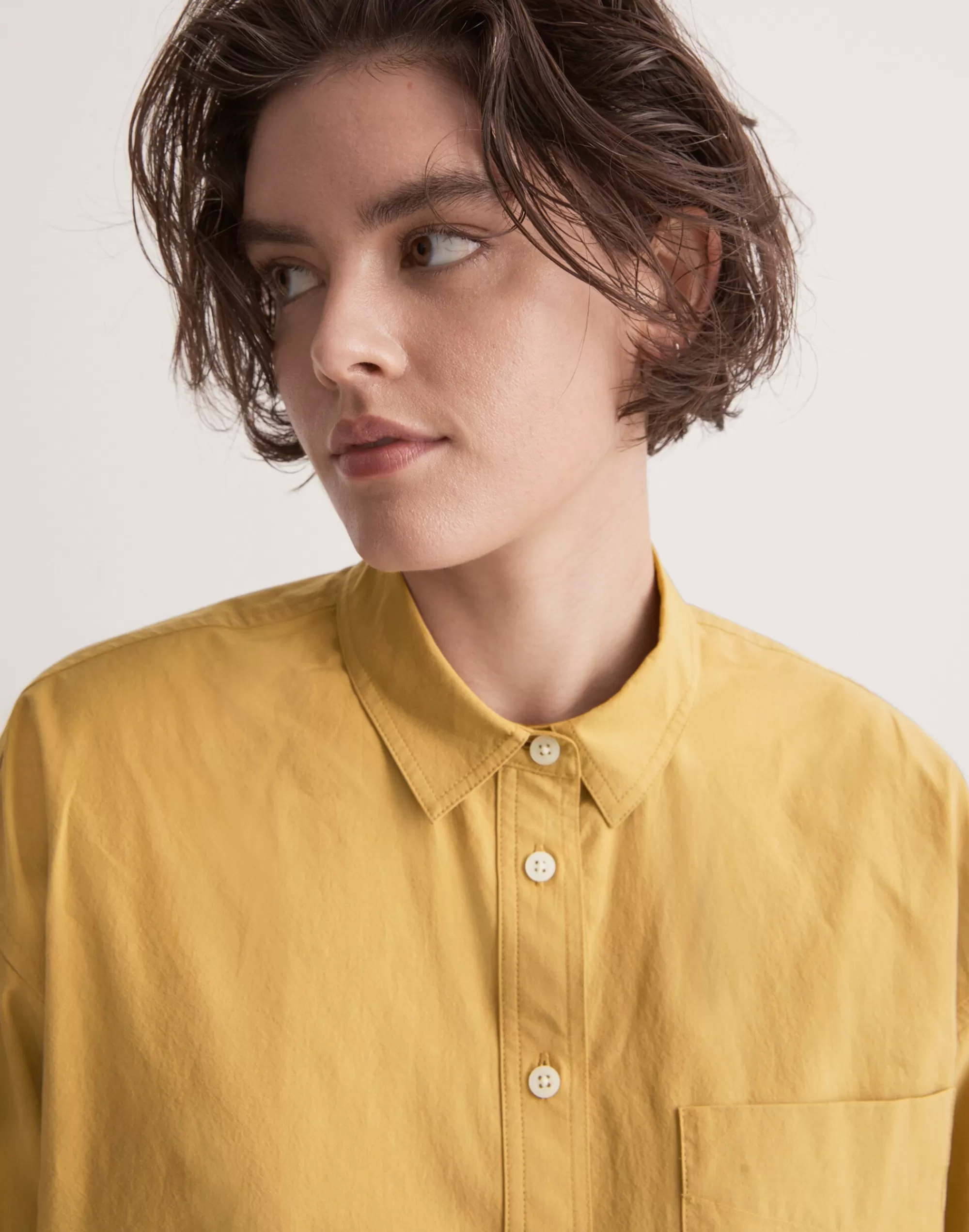 Madewell Tops & Shirts>The Signature Poplin Oversized Shirt Toffee