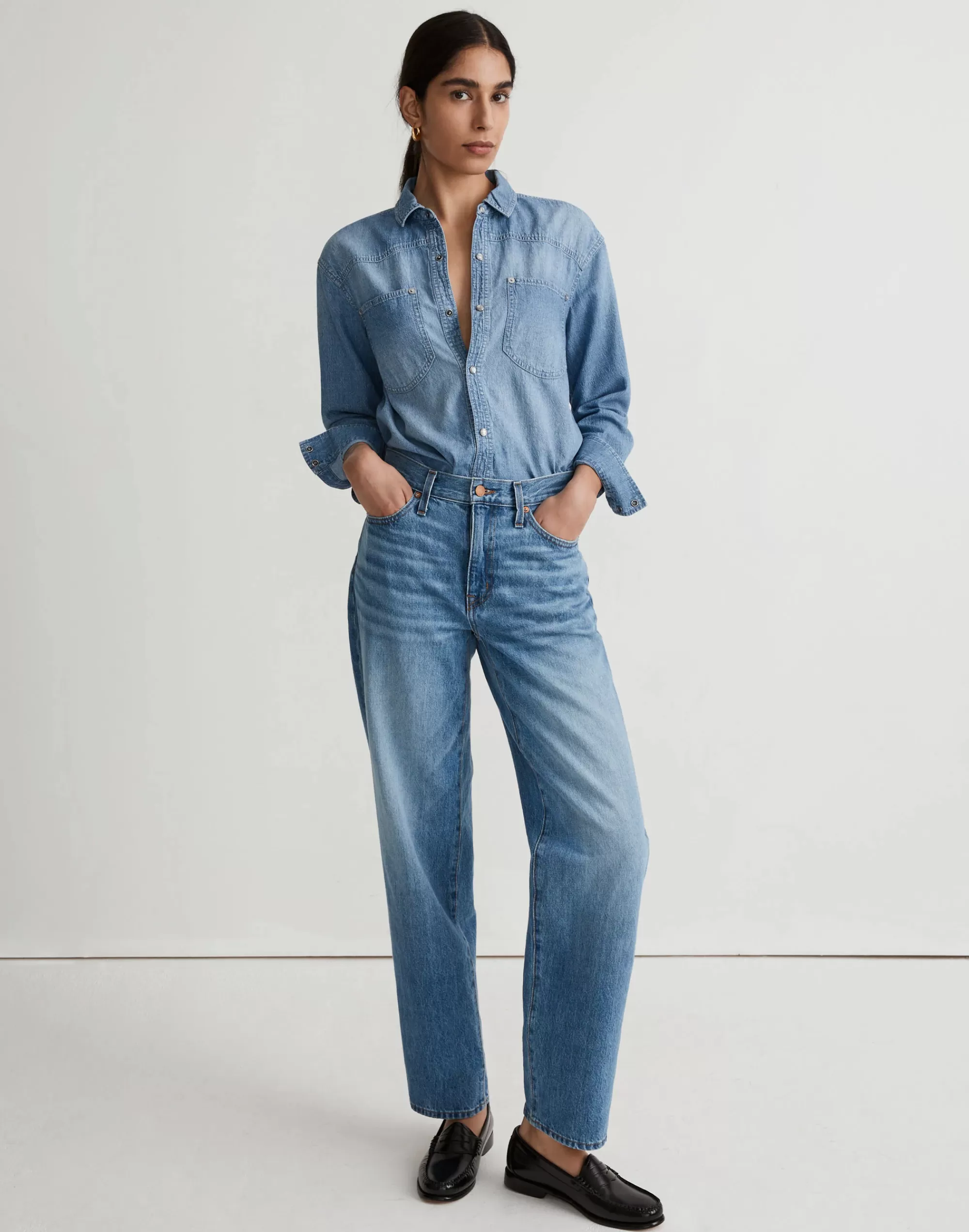 Madewell Jeans>The Slouchy Boyjean In Rosewell Wash