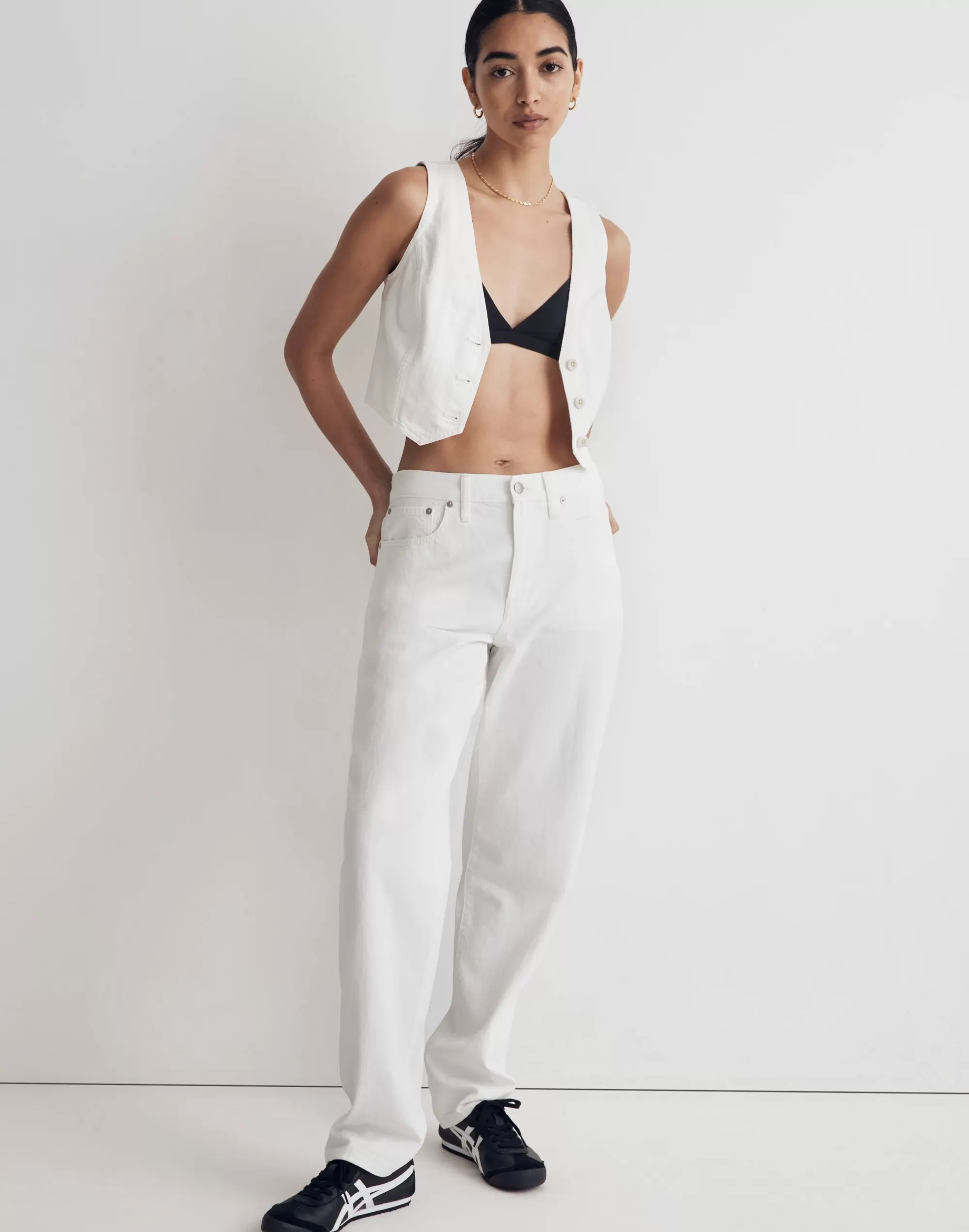 Madewell Jeans>The Slouchy Boyjean In Tile White