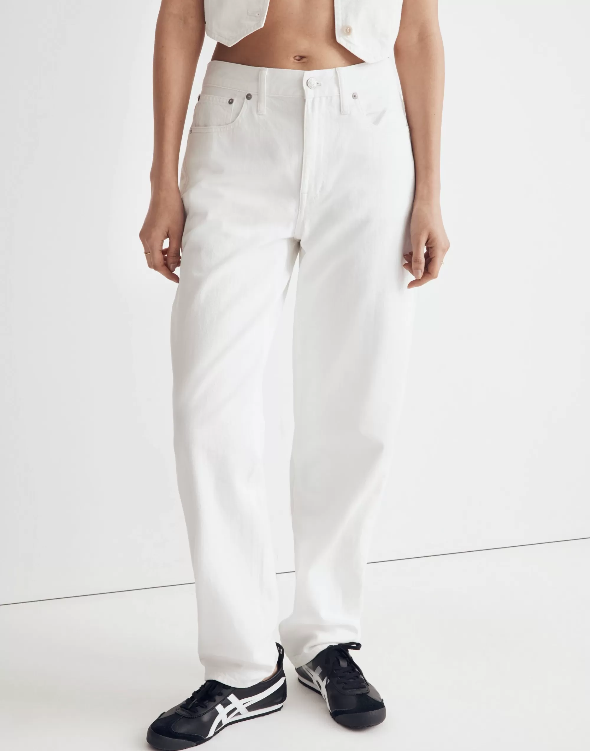 Madewell Jeans>The Slouchy Boyjean In Tile White