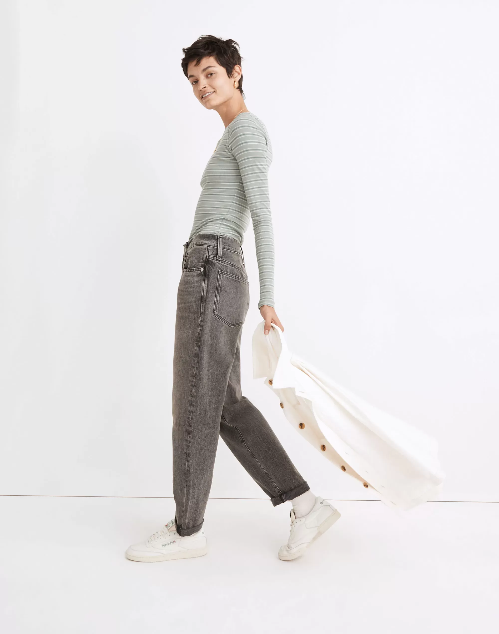 Madewell Boyjeans>The Slouchy Boyjean In Glennbay Wash