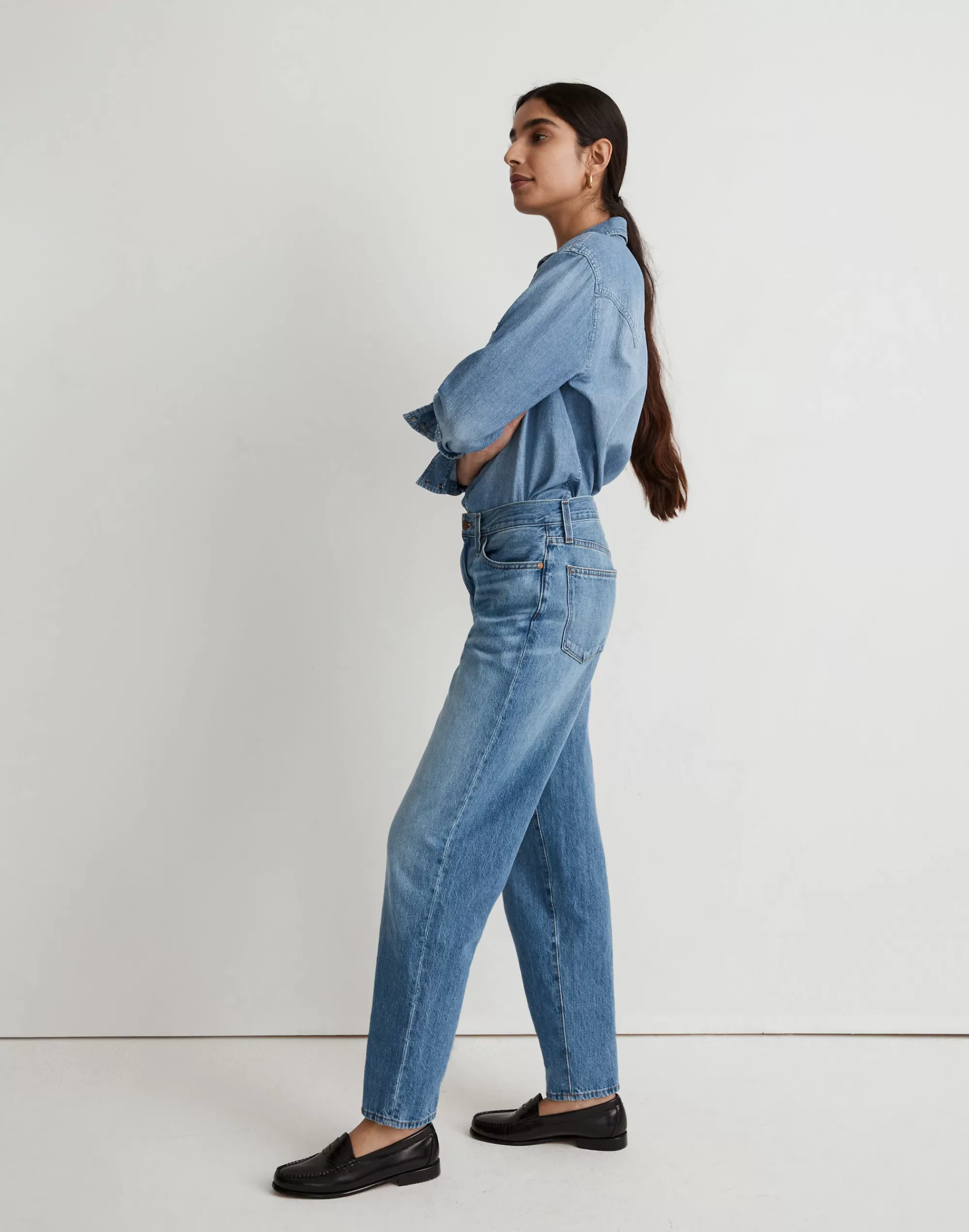 Madewell Boyjeans>The Slouchy Boyjean In Rosewell Wash