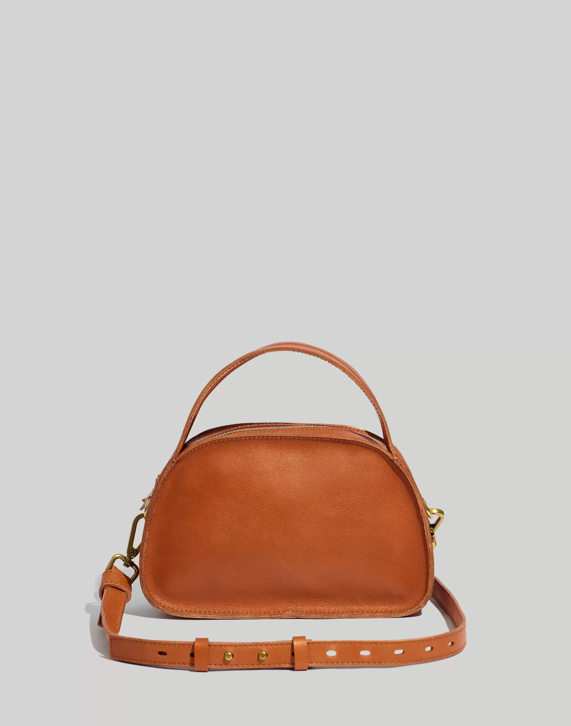 Madewell Bags>The Sydney Zip-Top Crossbody Bag Burnished Caramel