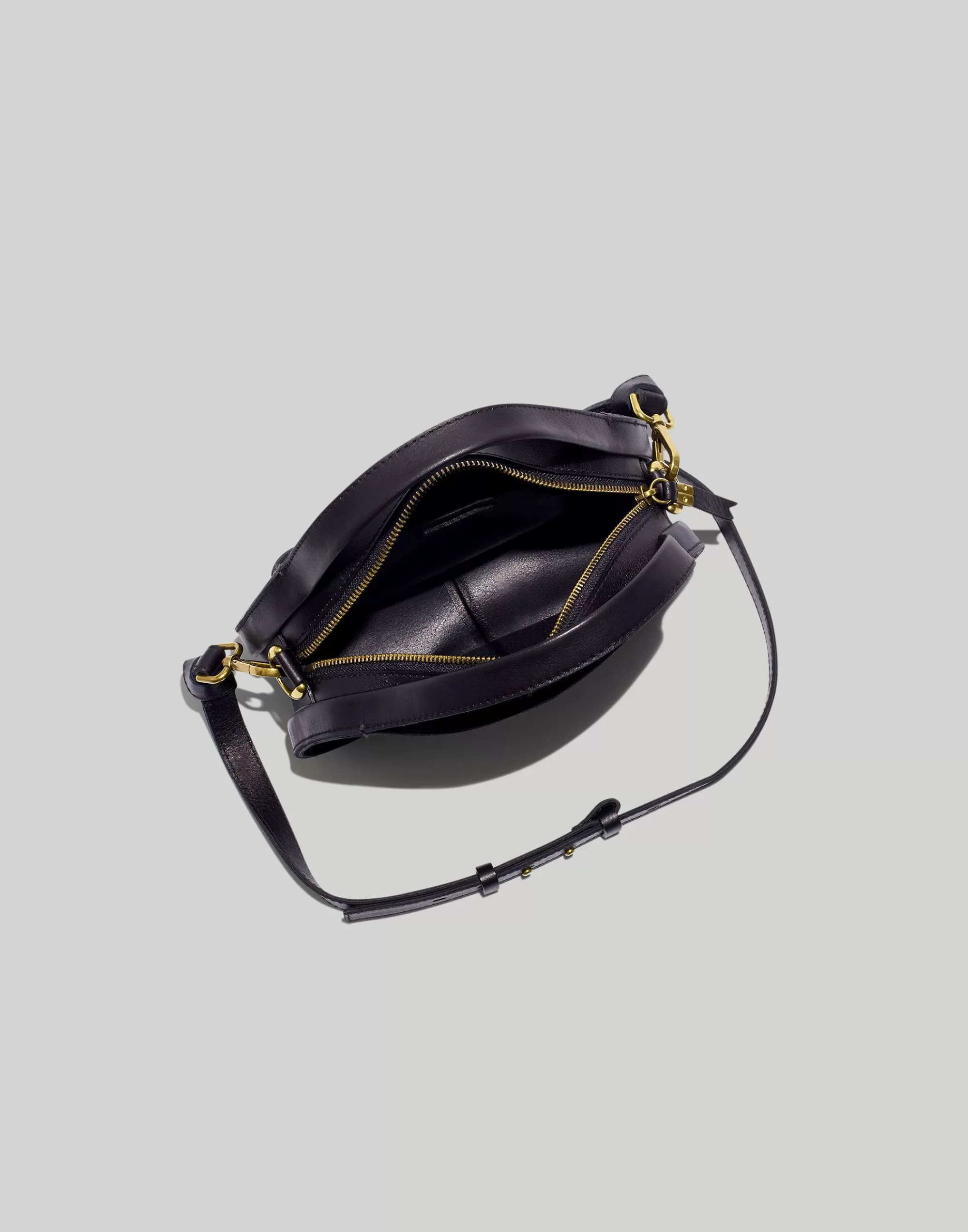 Madewell Crossbody Bags>The Sydney Zip-Top Crossbody Bag True Black