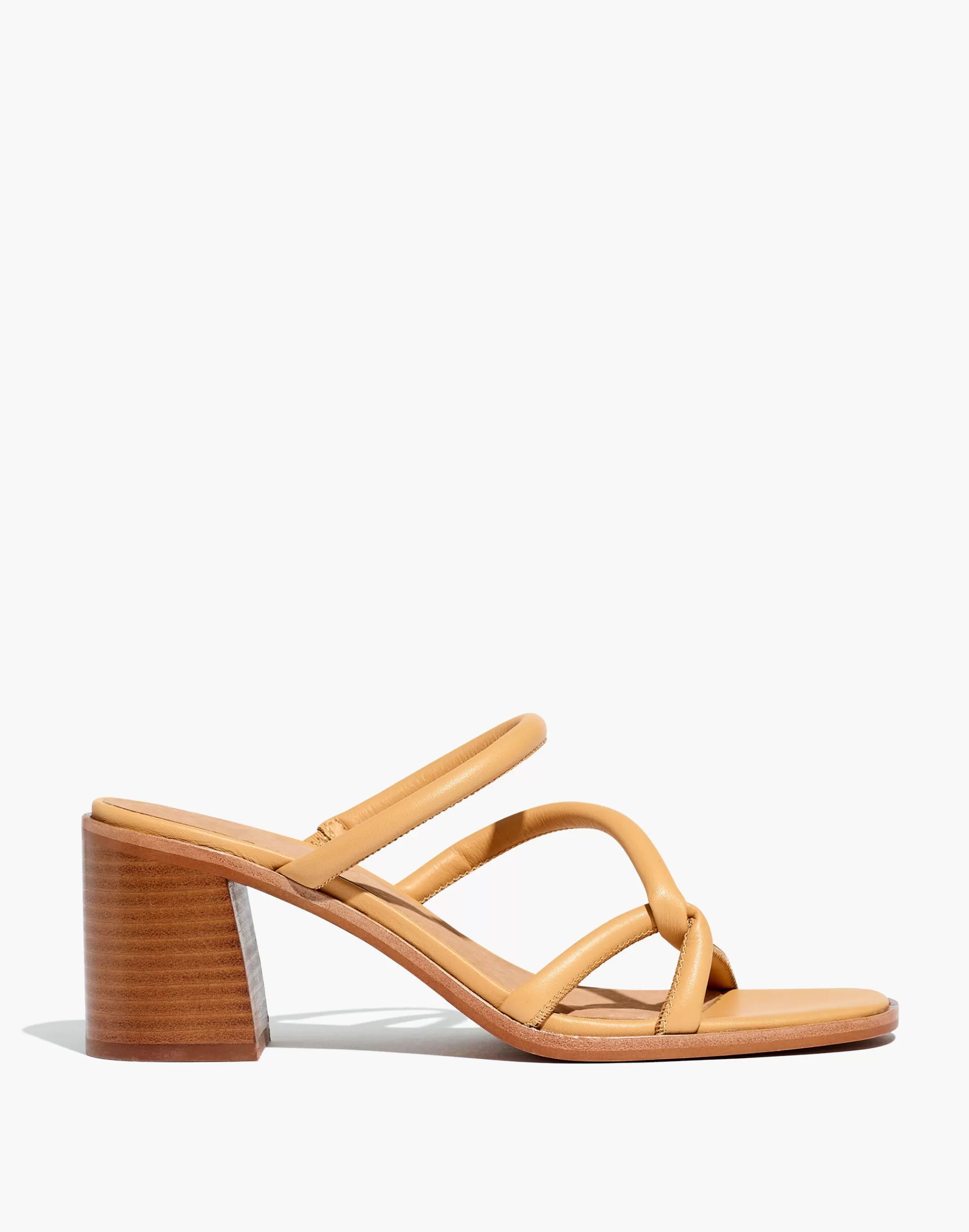 Madewell Heels>The Tayla Sandal In Leather Vintage Beige