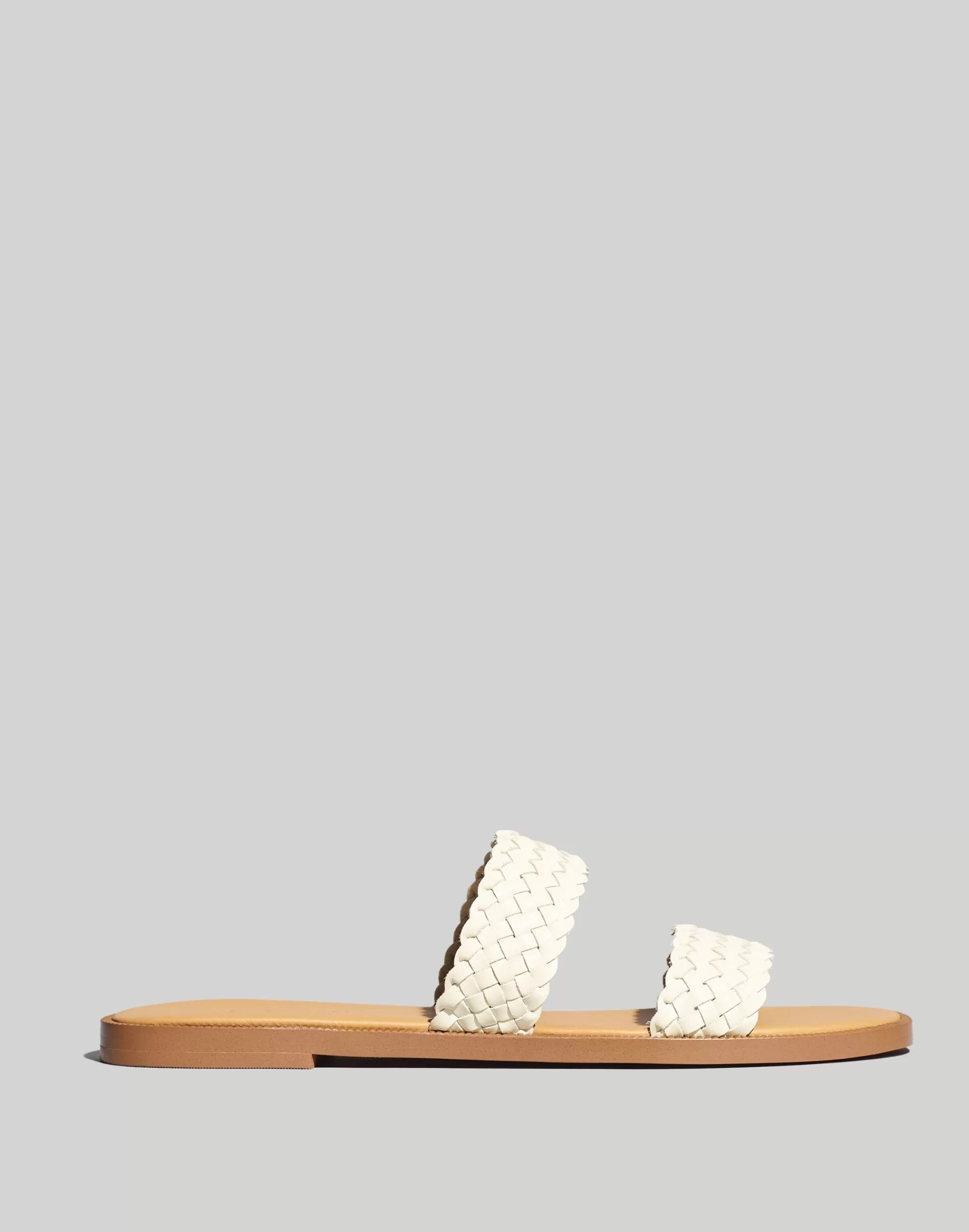 Madewell Sandals>The Teagan Slide Al In Leather Sand