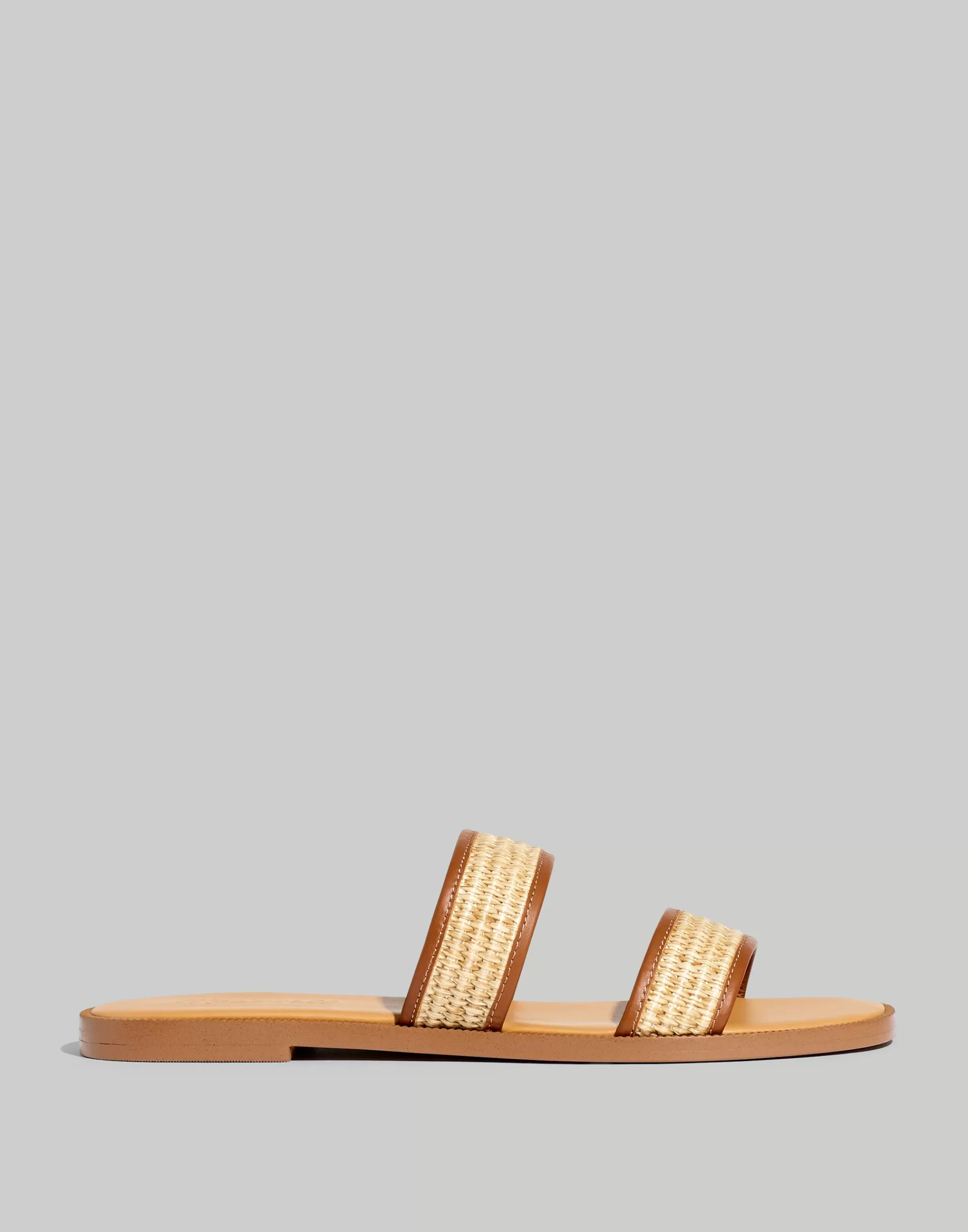 Madewell Sandals>The Teagan Slide Sandal In Straw Desert Dune Multi