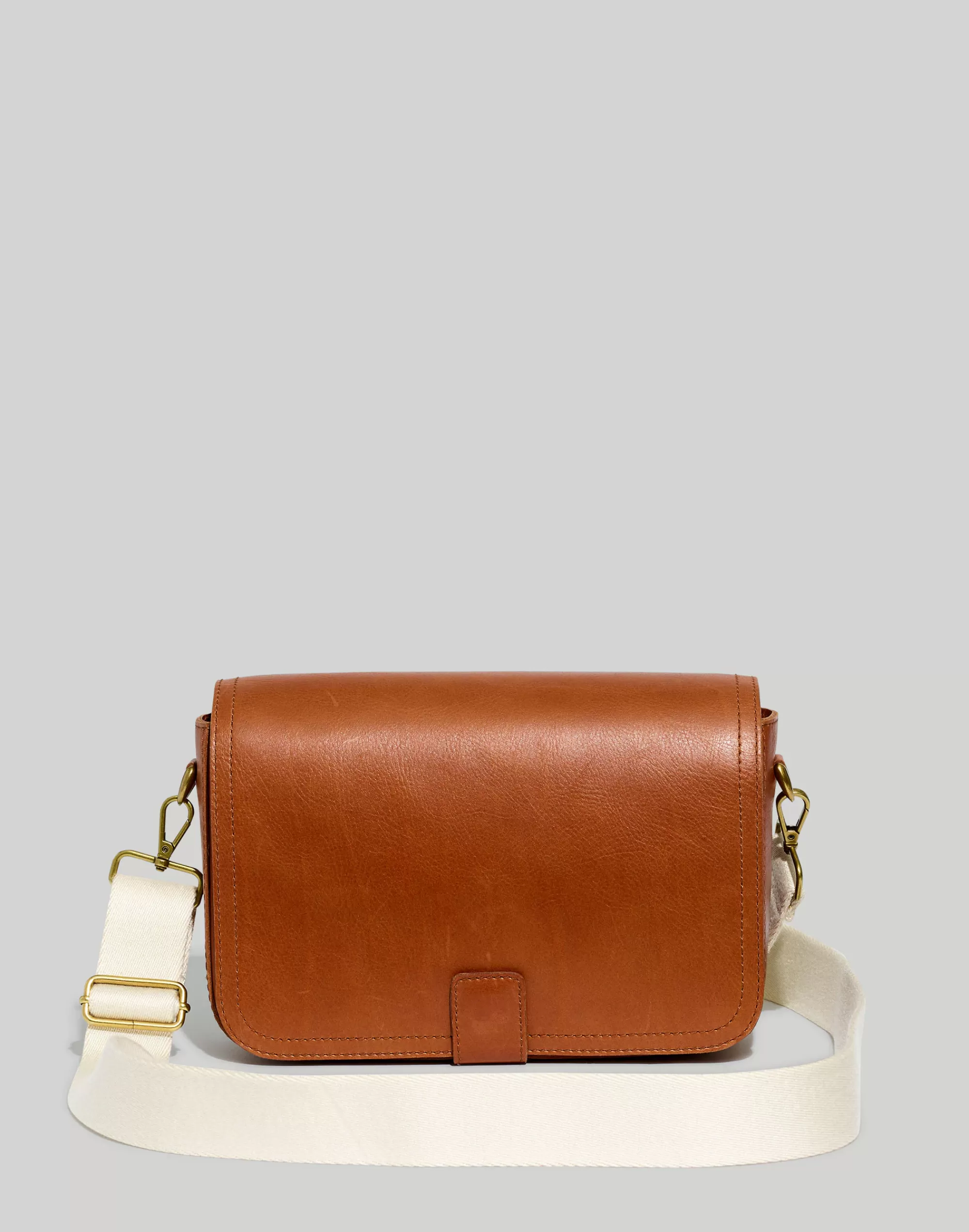 Madewell Shoulder Bags>The Transport Flap Shoulder Bag English Saddle