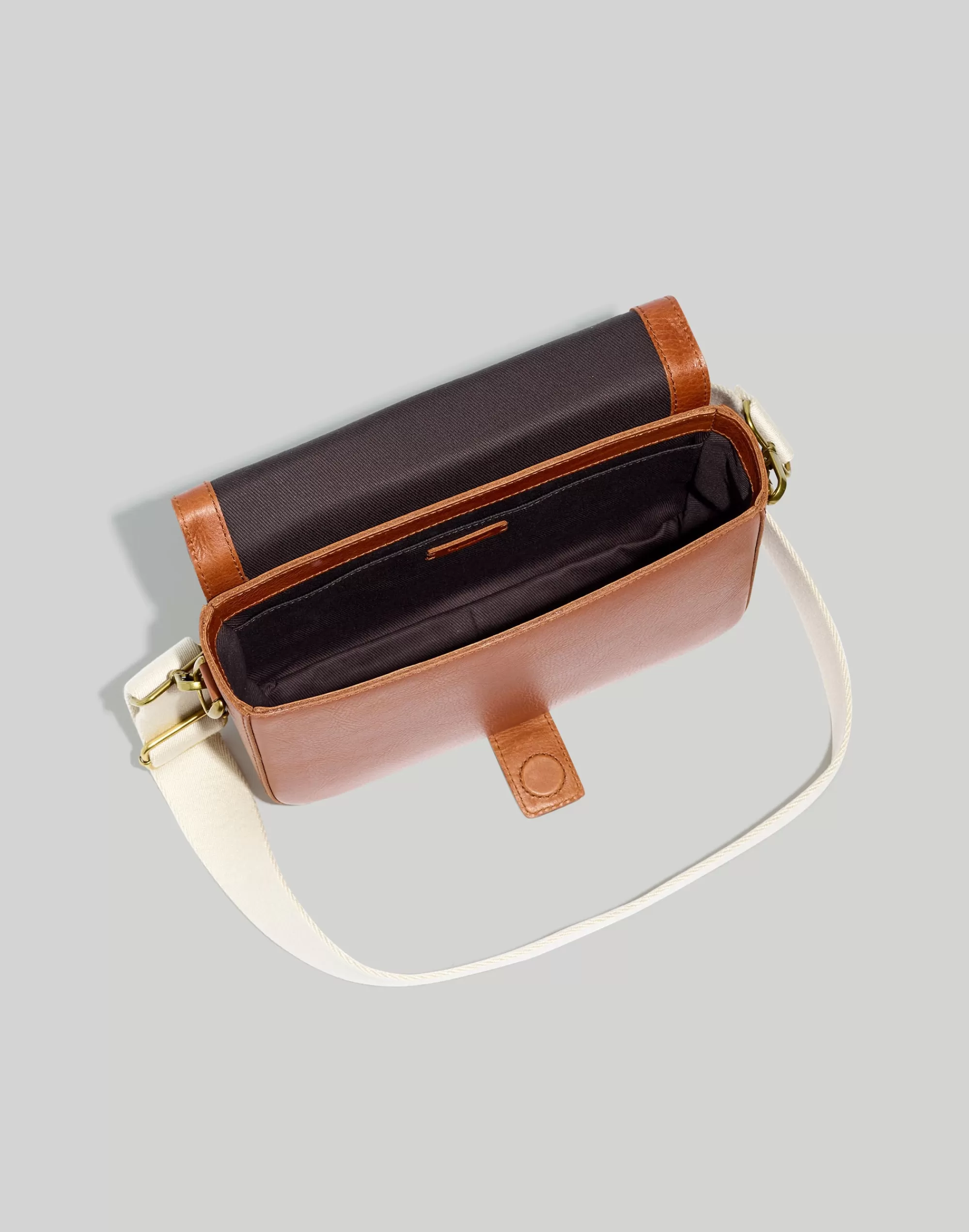 Madewell Shoulder Bags>The Transport Flap Shoulder Bag English Saddle