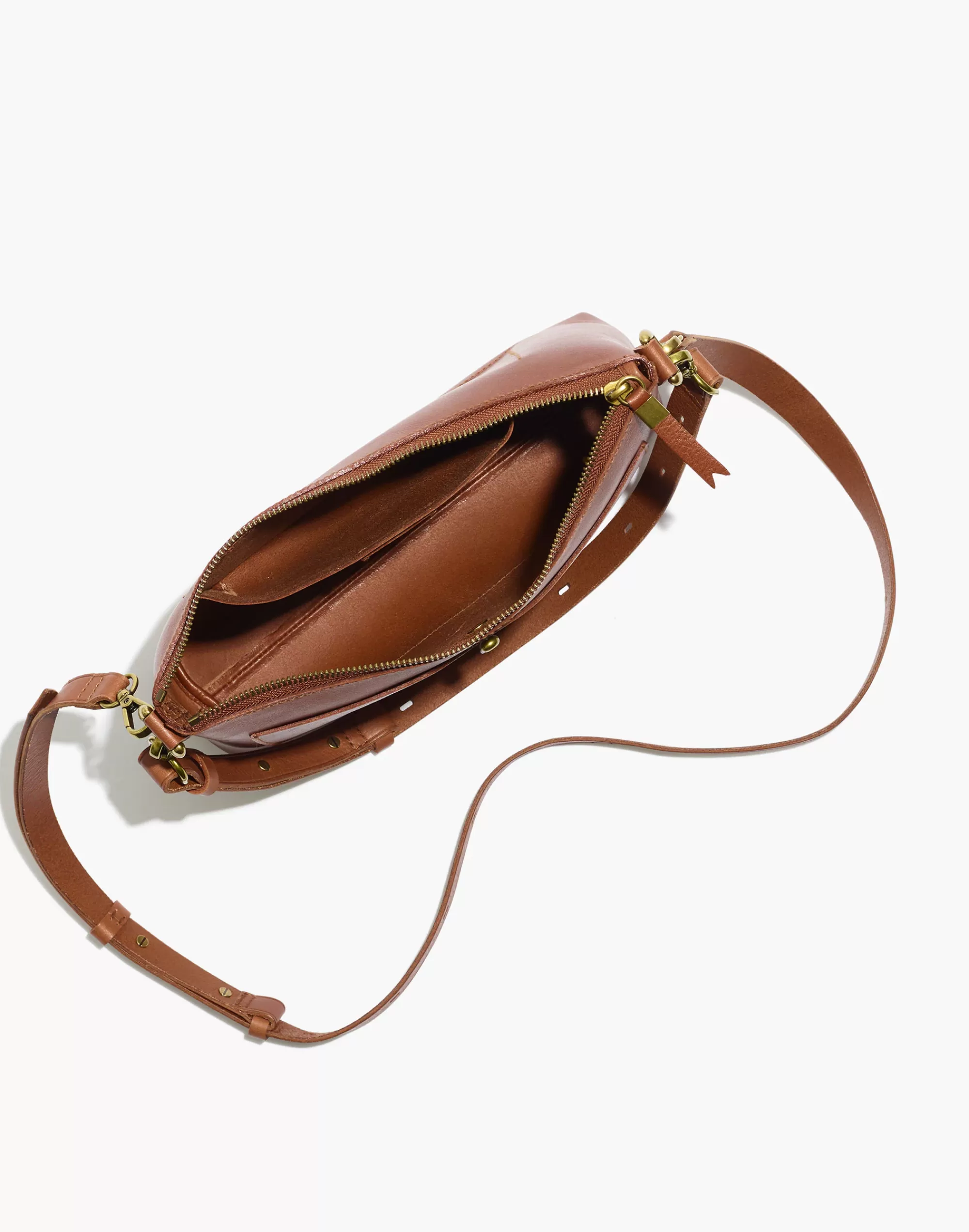 Madewell Crossbody Bags>The Transport Shoulder Crossbody Bag English Saddle