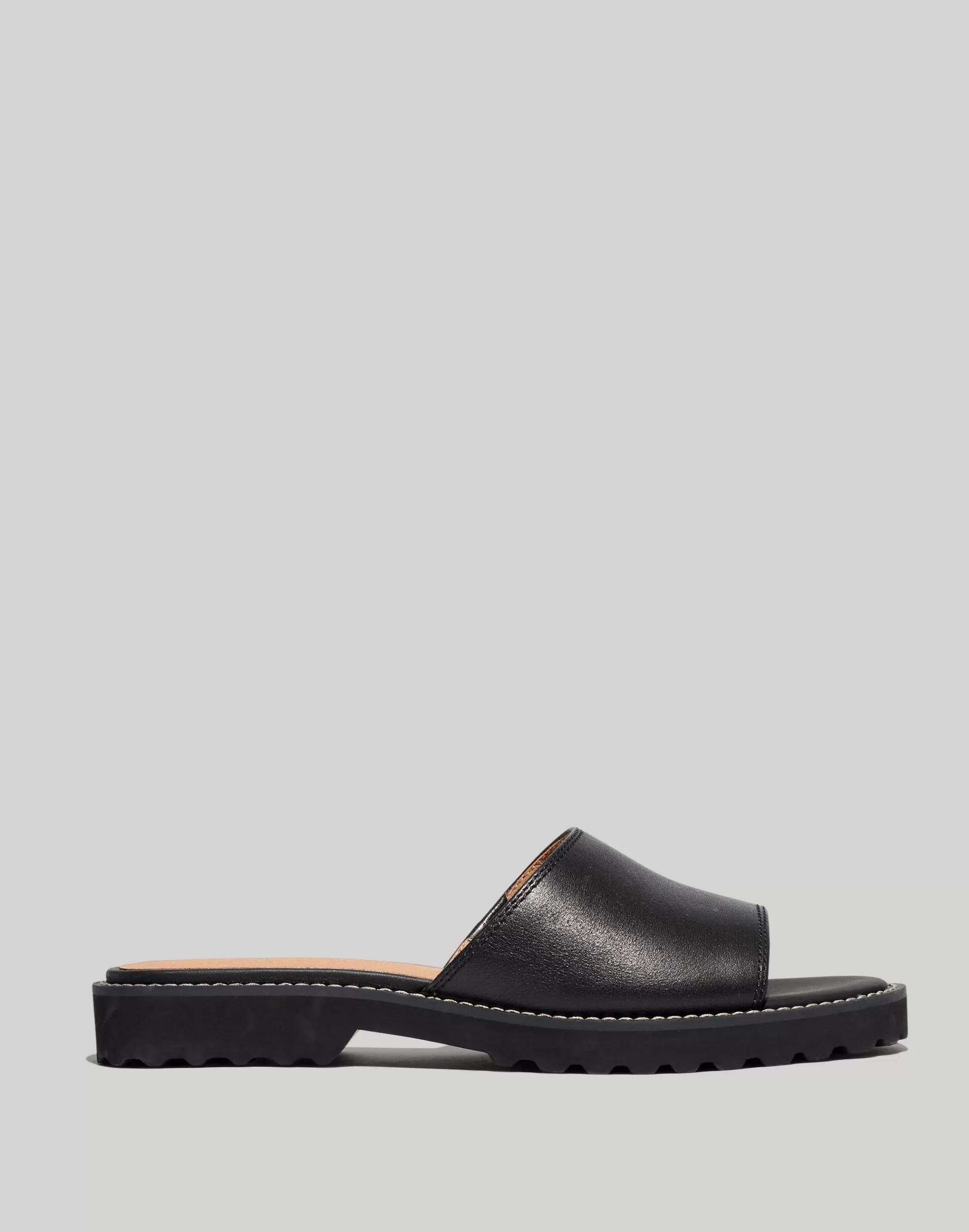 Madewell Sandals>The Vaneeta Lug Slide Sandal True Black