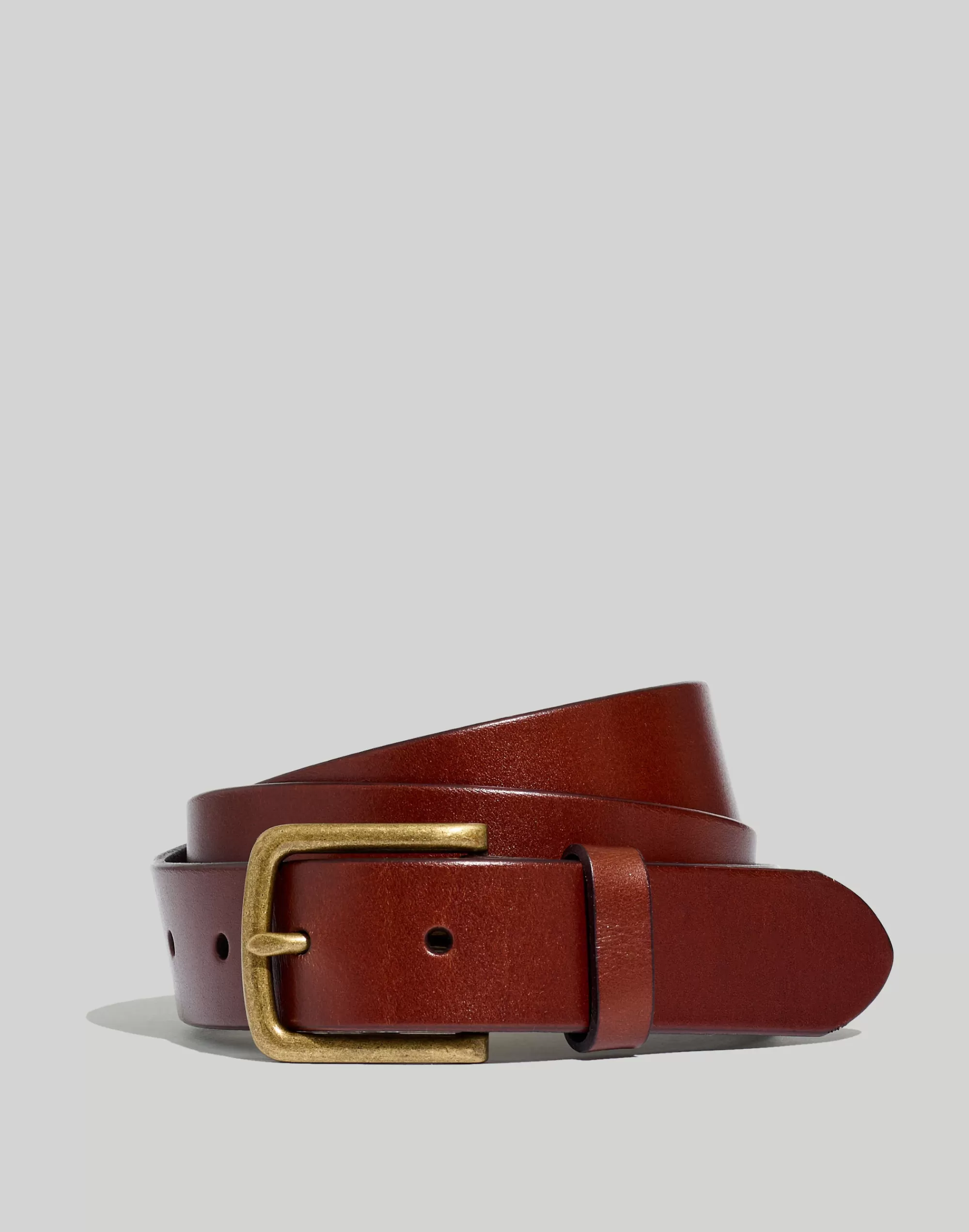 Madewell Belts>Thin Leather Belt Rich Brown