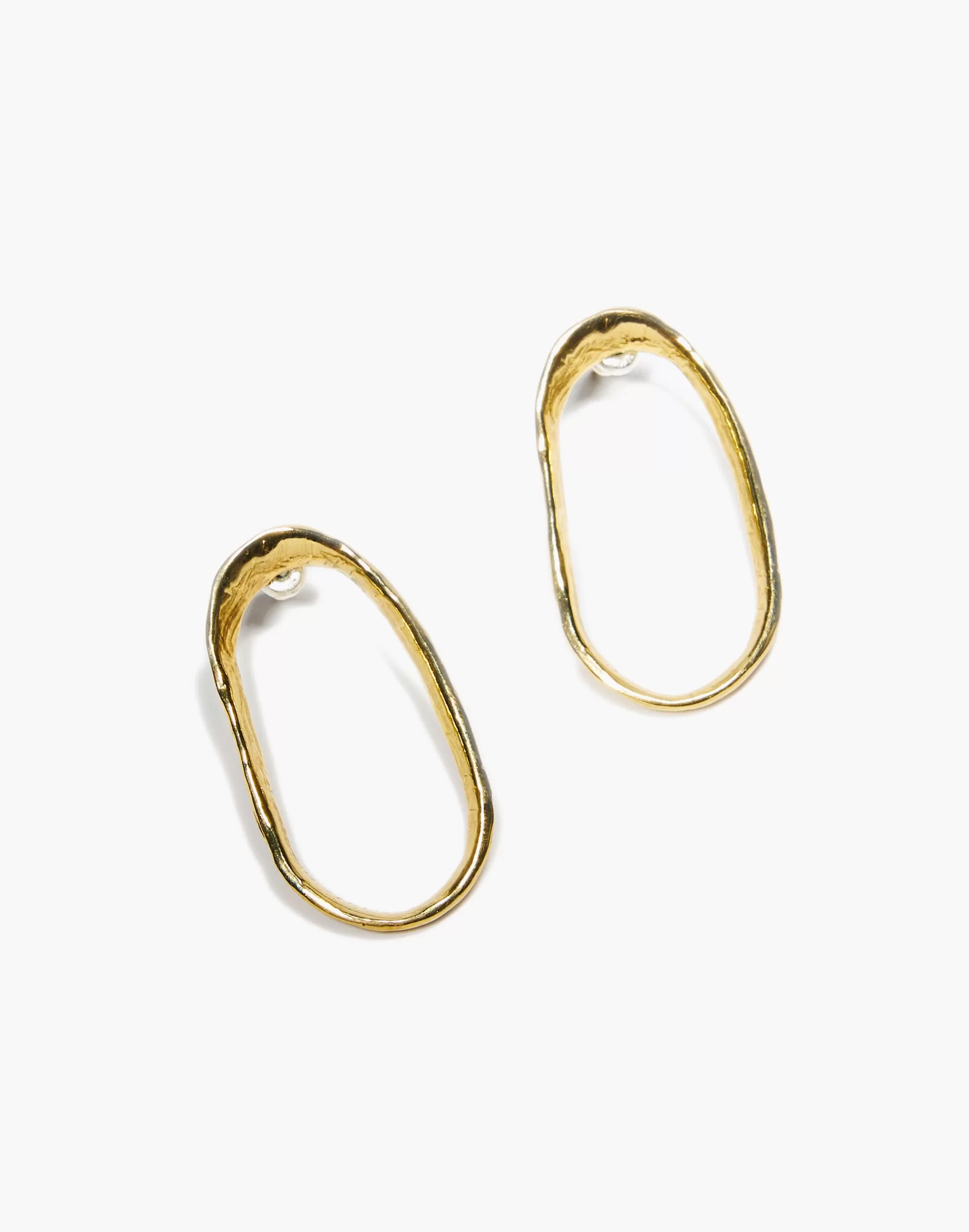 Madewell Earrings>Tidal Hoop Earrings Gold