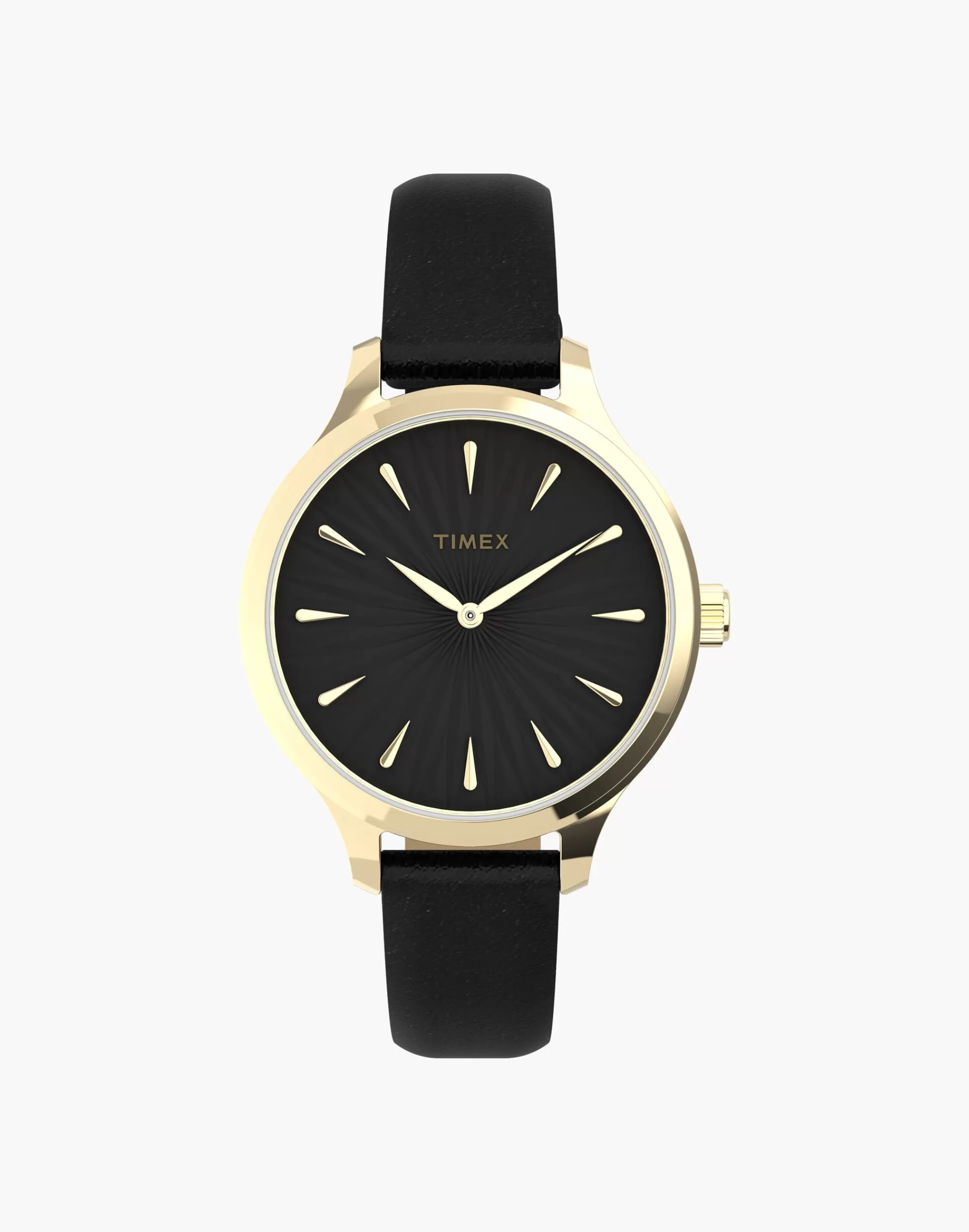 Madewell Watches>Timex Peyton 36Mm Leather Strap Watch Black