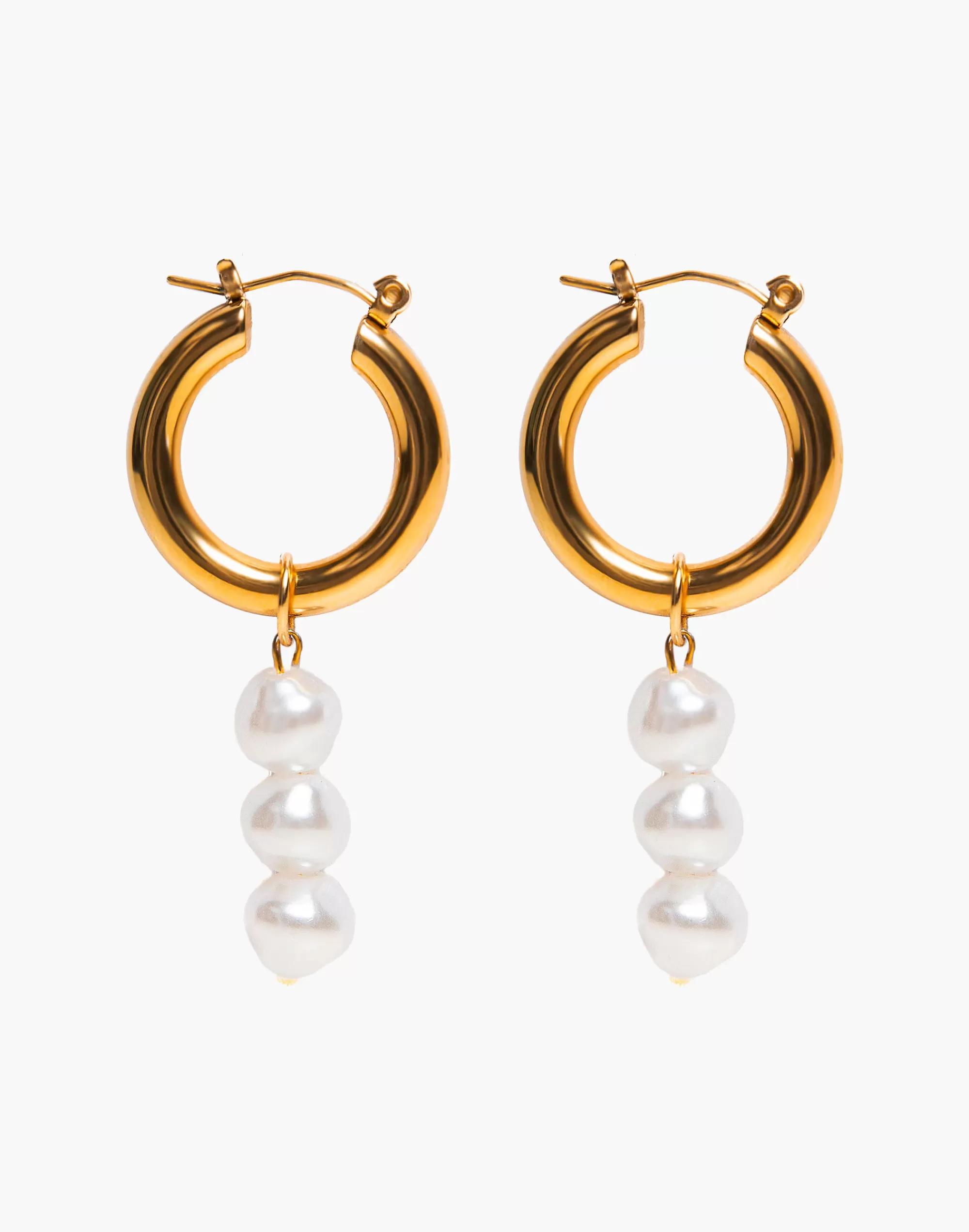 Madewell Earrings>Tseatjewelry Bee Hoop Earrings Gold