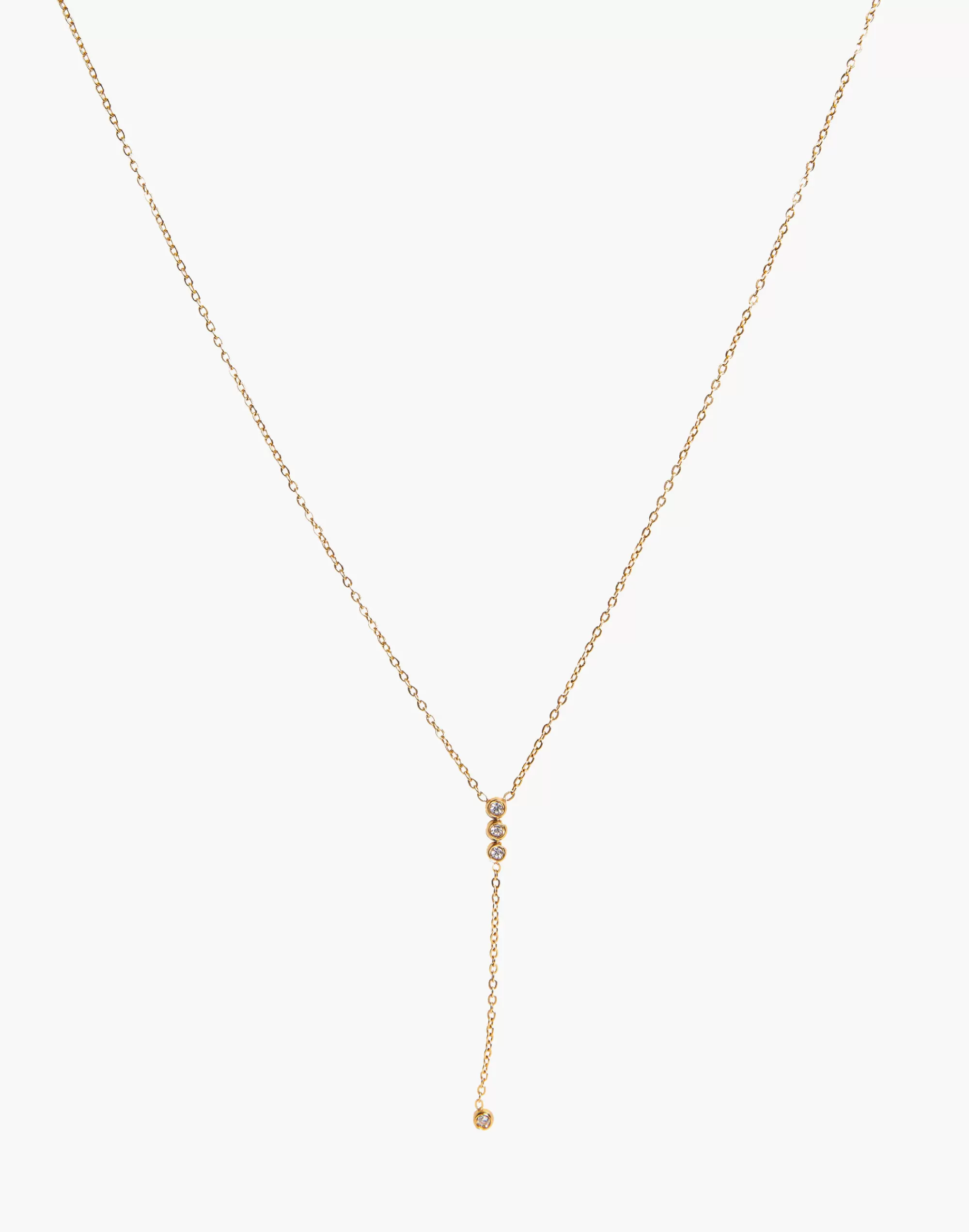 Madewell Necklaces>Tseatjewelry Simple Lariat Necklace Gold