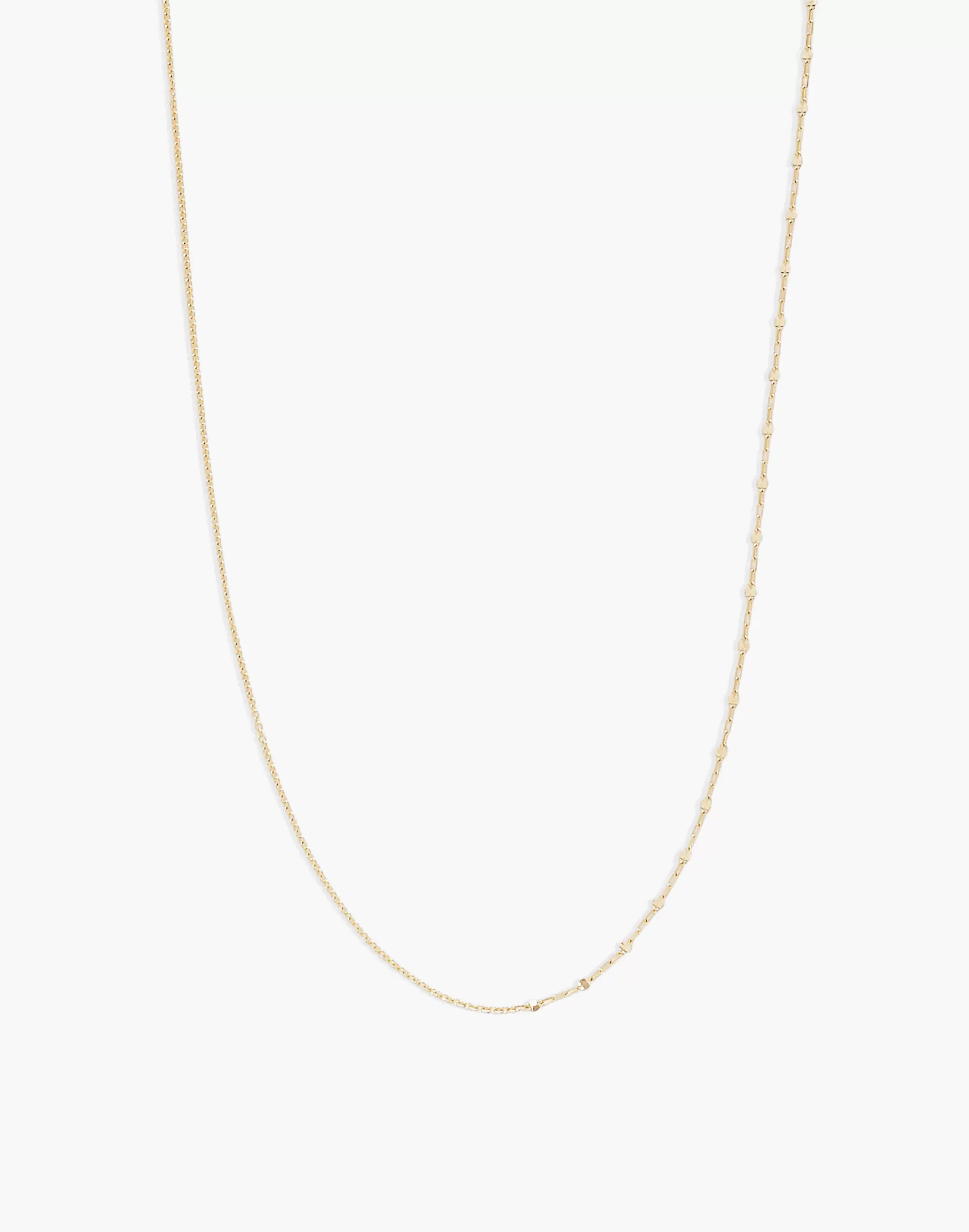 Madewell Necklaces>Two In One Chain Necklace Gold