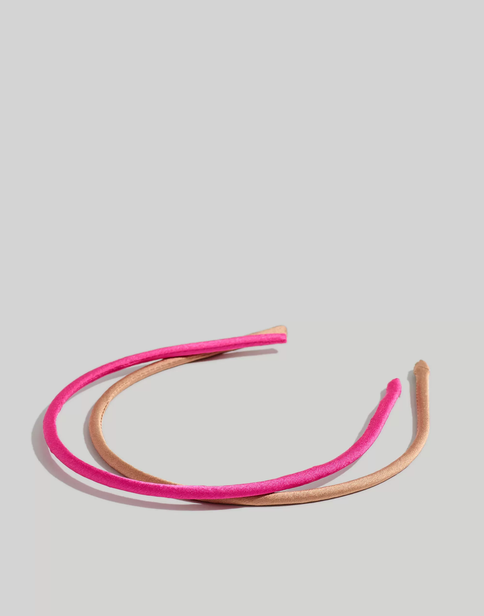 Madewell Hair Accessories>Two-Pack Skinny Wrapped Headbands Coral Sunset