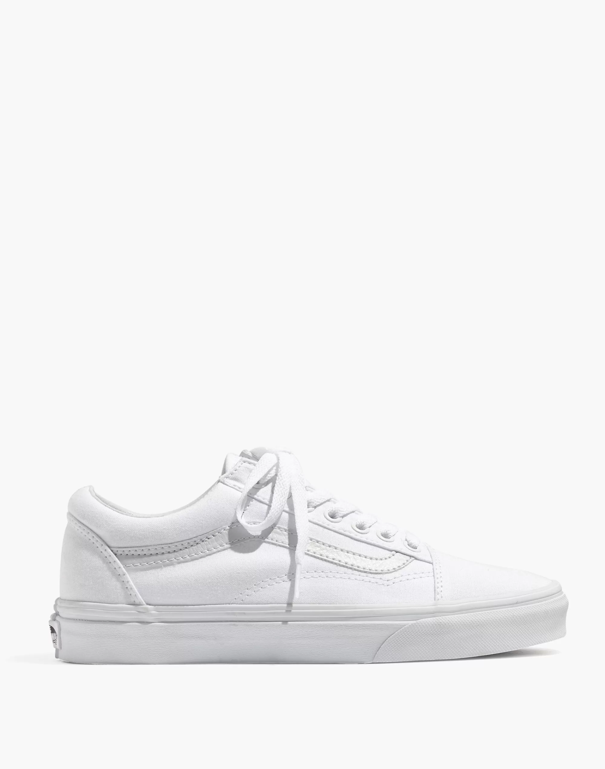 Madewell Sneakers>Unisex Old Skool Lace-Up Sneakers In Canvas And Suede True White