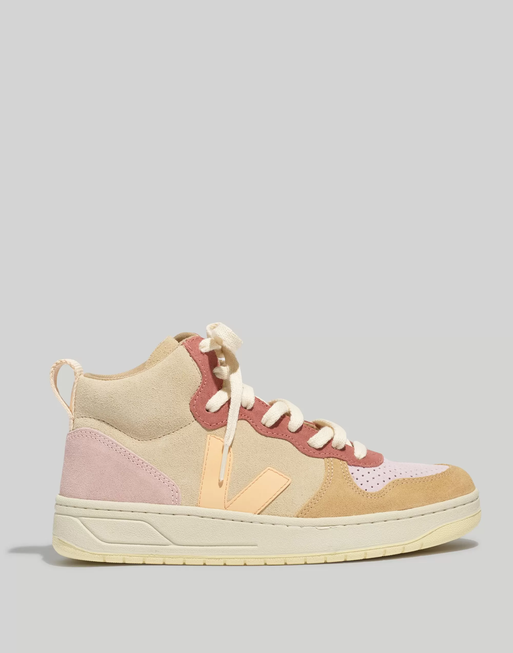 Madewell Sneakers>V-15 High-Top Sneakers Multico-Peach