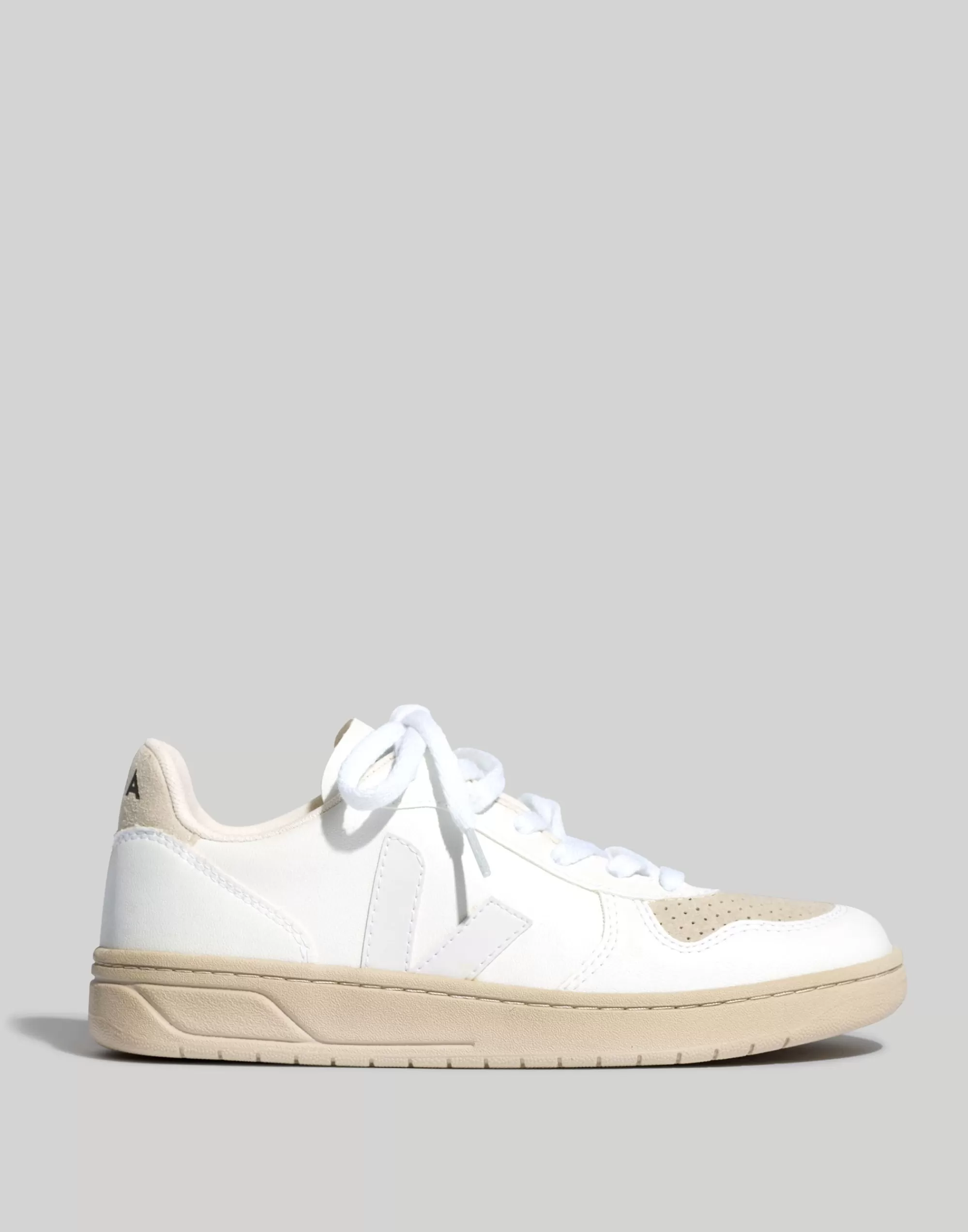 Madewell Sneakers>Veja Vegan V-10 Cwl Sneakers Full White Natural