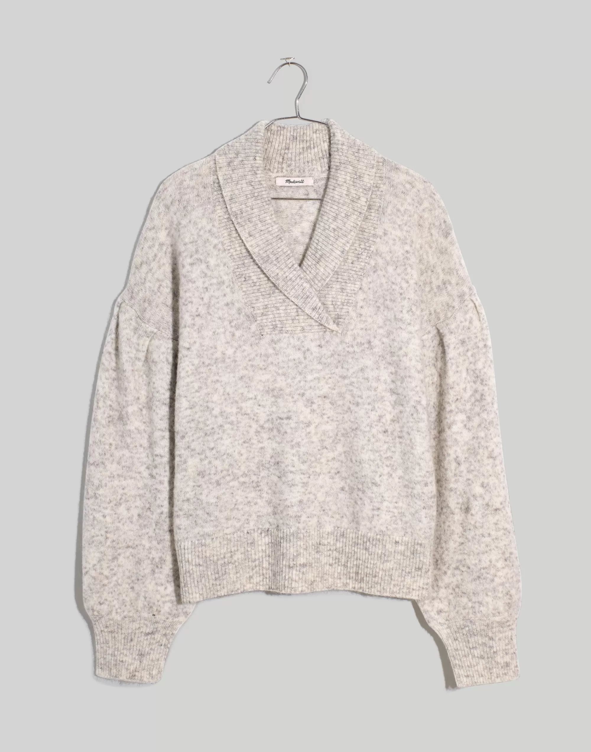 Madewell Sweaters>Vinson Shawl-Collar Sweater Hthr Stonewall