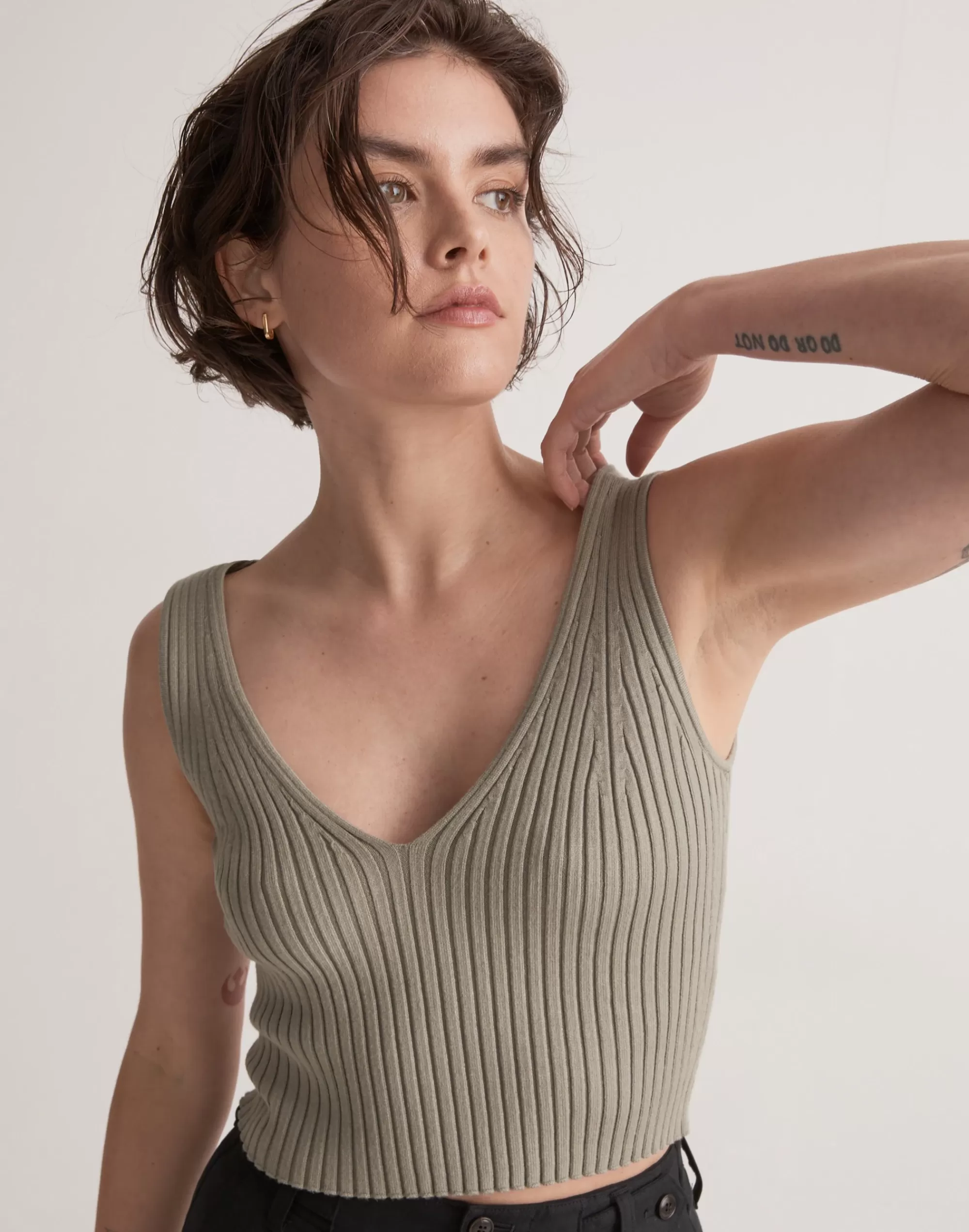 Madewell Tees>V-Neck Sweater Tank Forgotten Landscape