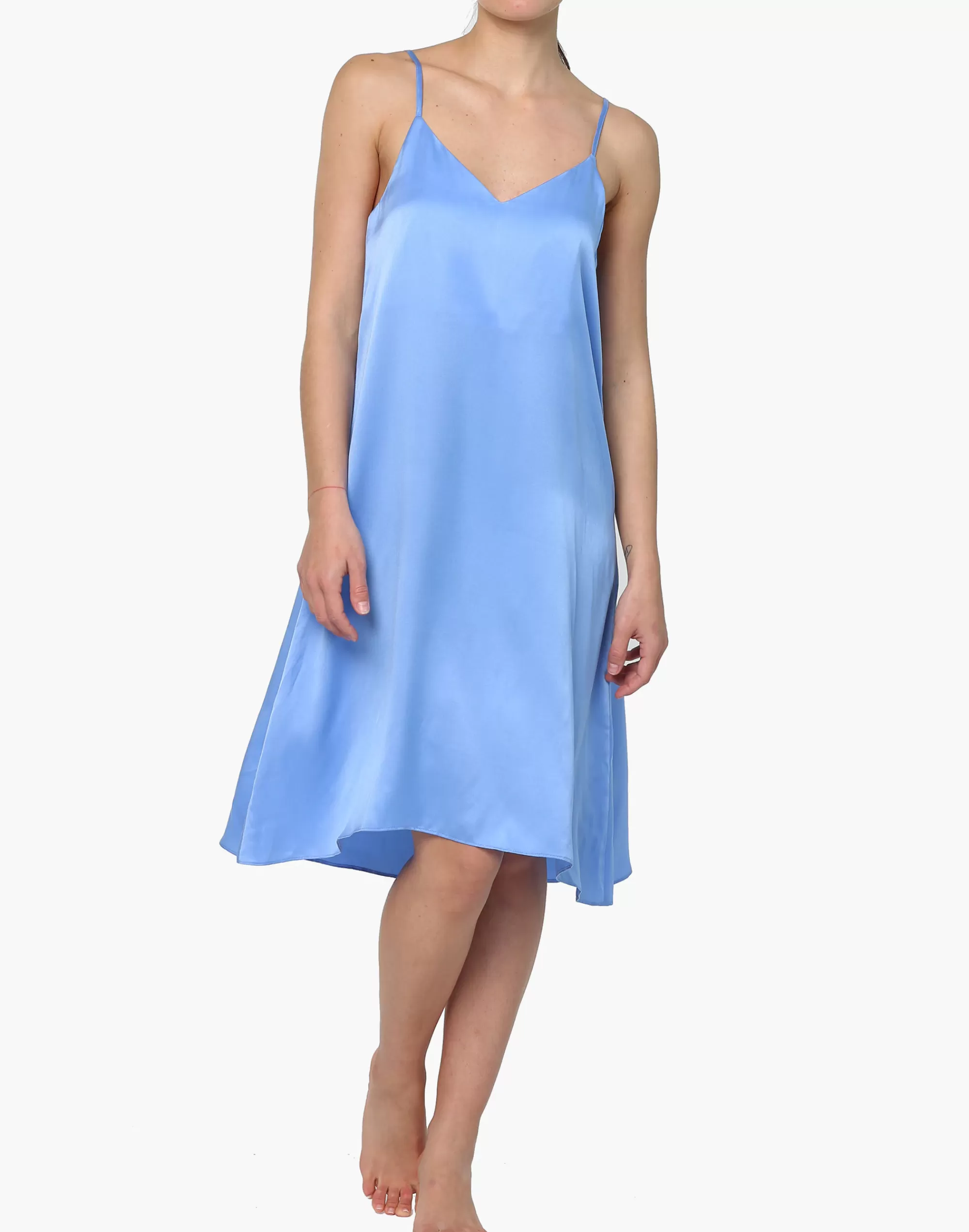 Madewell Pajamas>Washable Silk Slip Nightie Blue